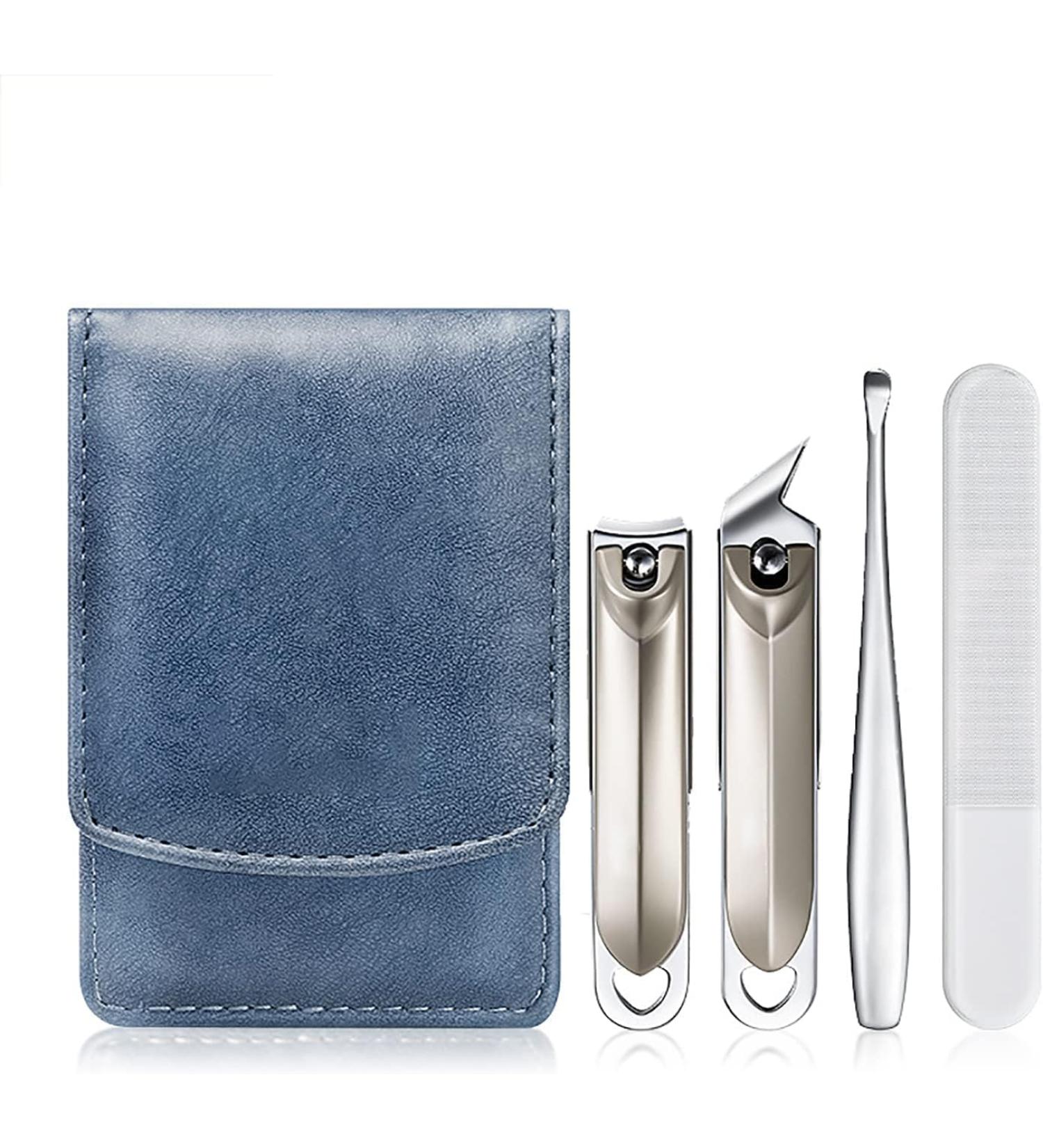 UHCPVHQQQ Nail Clipper Set Anti-Splash Diagonal Nail Scissors Pedicure Nail Tools Blue trim(Color:Blu) - Buy Online on GoSupps.com
