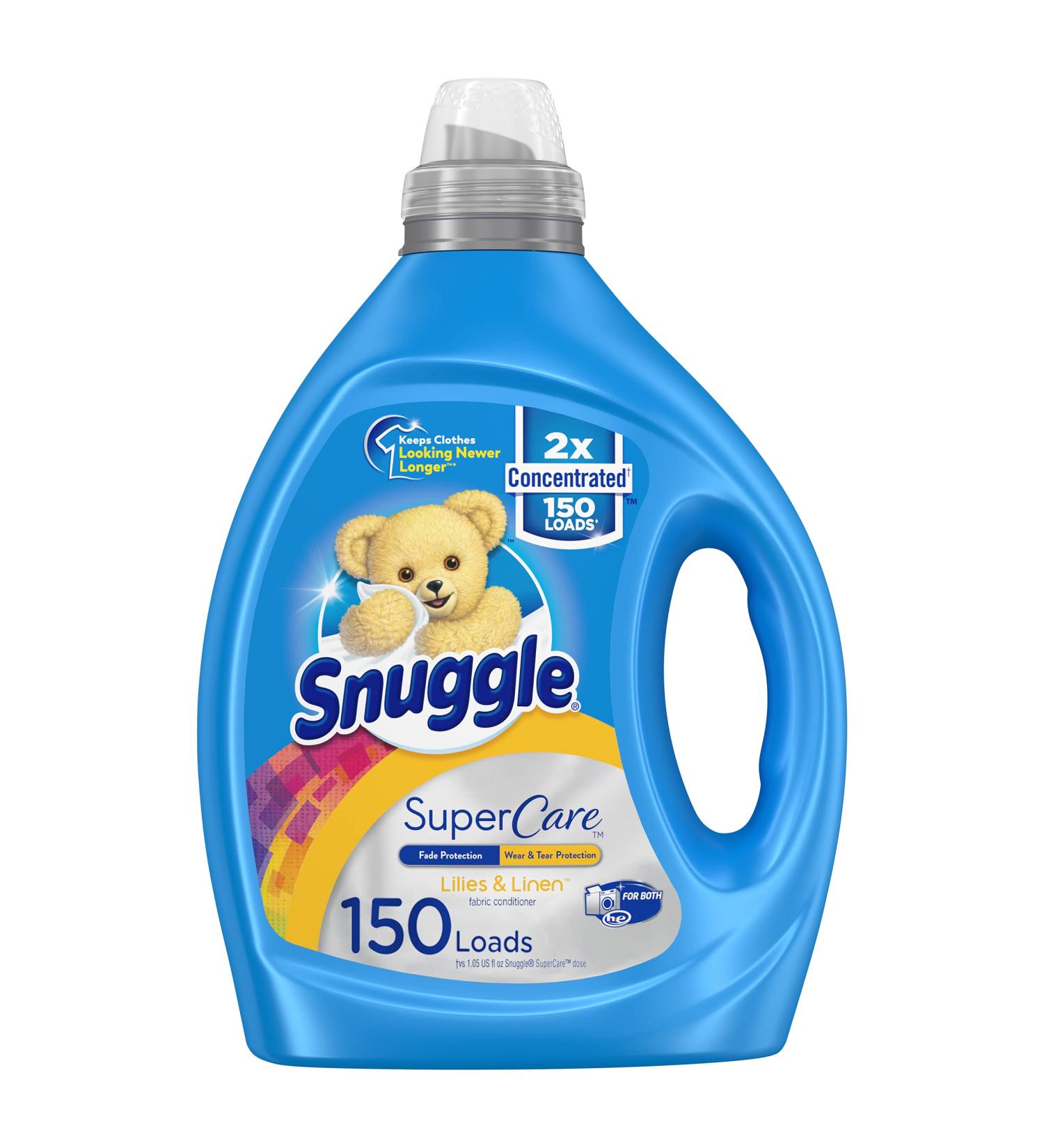 Snuggle SuperCare Lillies & Linen Fabric Softener 78.75 Fl Oz - 2X Concentrated Formula - 150 Loads - Buy Online on GoSupps.com