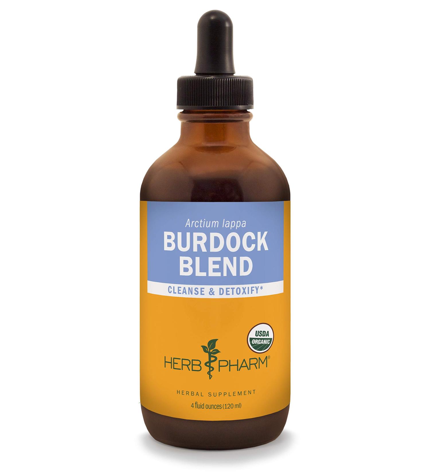 Herb Pharm Burdock Blend Liquid Extract - 4oz Bottle for Cleansing & Detoxifying - Pack of 1 - Buy Online on GoSupps.com