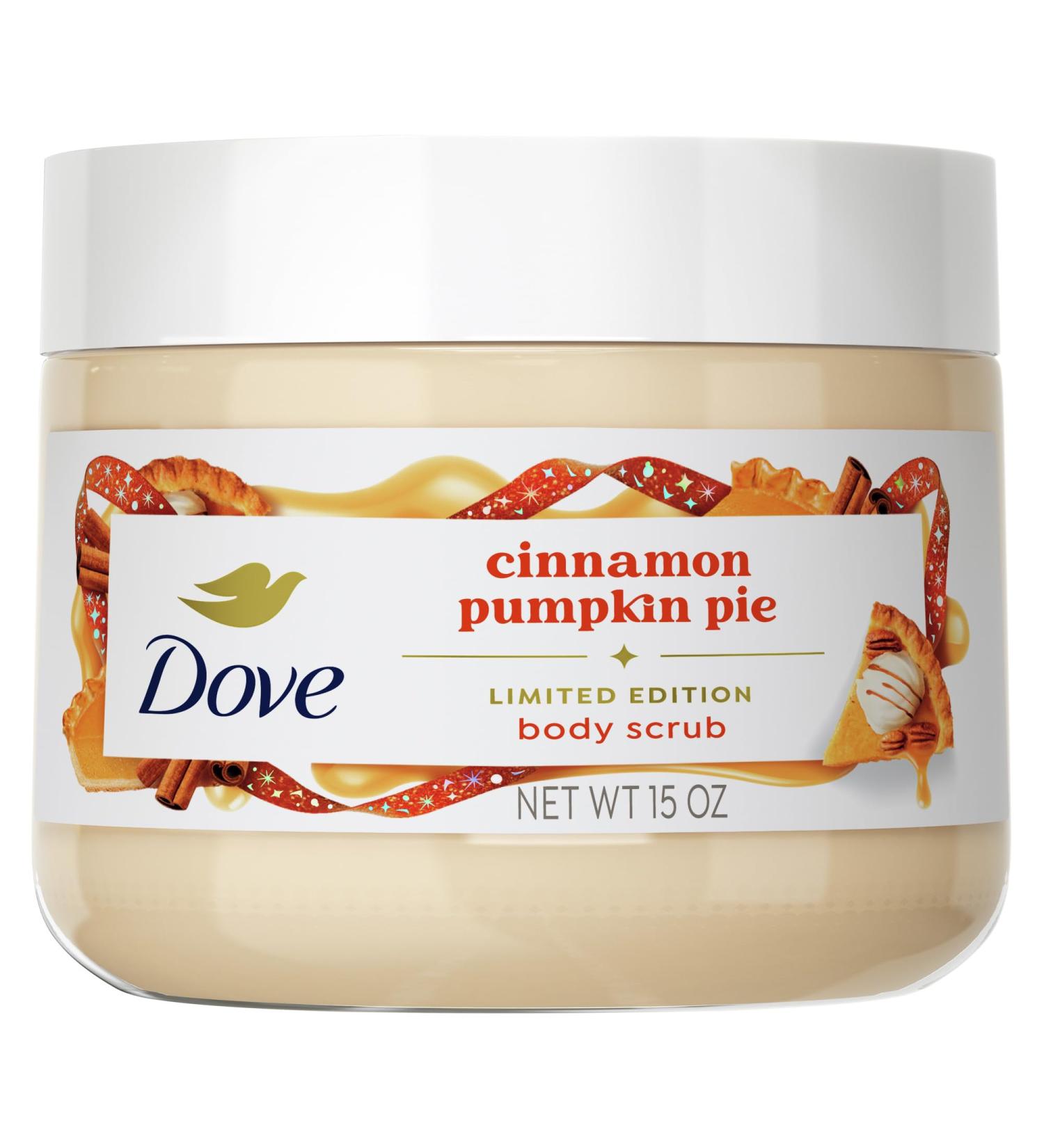 Dove Scrub Cinnamon Pumpkin Pie Exfoliates & Moisturizes Skin 15 OZ - Buy Online on GoSupps.com