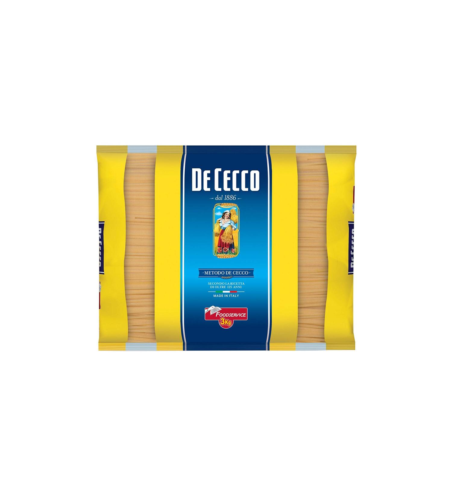 De Cecco De Cecco Spaghettoni Quadrati Pasta di Semolina di Grano Duro Hard Wheat Semolina 100% Italian Pasta Elongated Pasta 3kg Pack