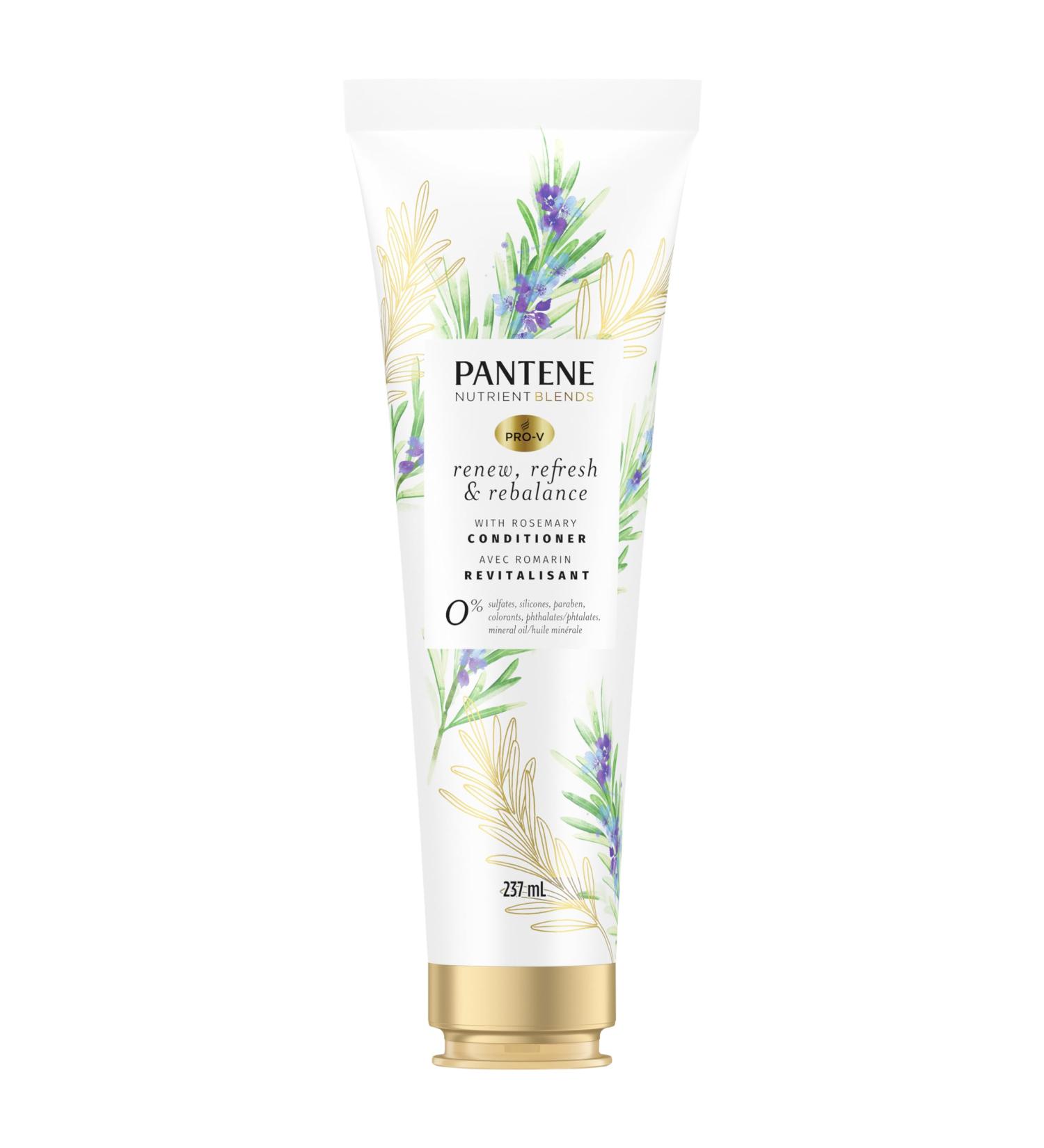 Pantene Sulfate Free Conditioner Detangling Conditioner Removes Hair Build Up and Adds Shine with Rosemary Safe for Color Treated Hair Nutrient Blends 237 mL Rosemary Conditioner - Buy Online on GoSupps.com