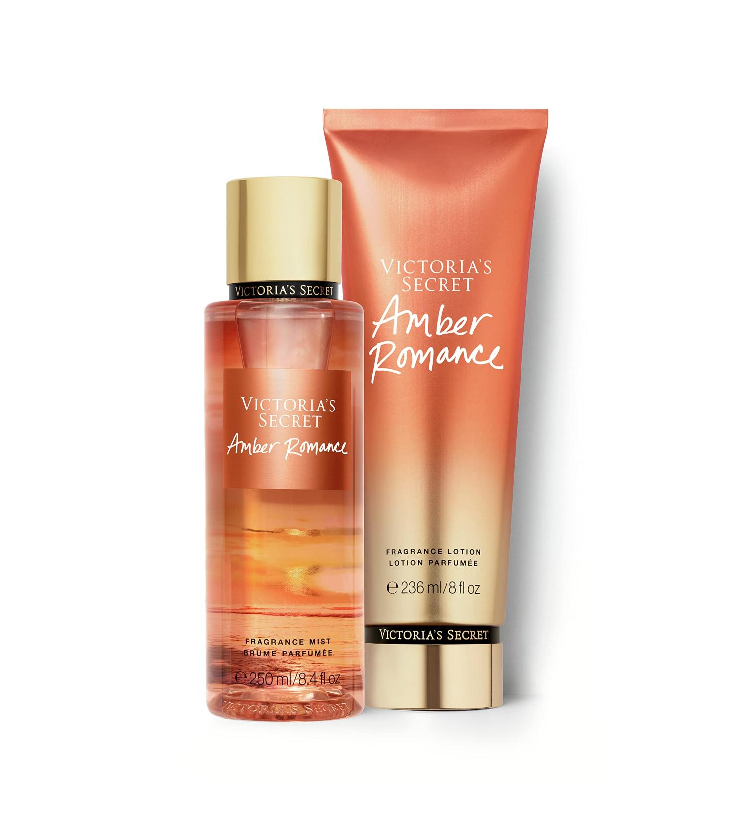 Victoria's Secret Amber Romance Mist & Lotion Set Amber Wood - Buy Online on GoSupps.com