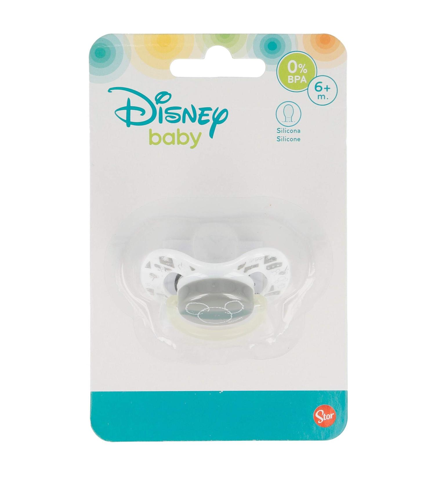 Pack of 1 reversible fabric silicone 6-18 m Mickey Mouse - Disney - & Minnie Mouse - Disney