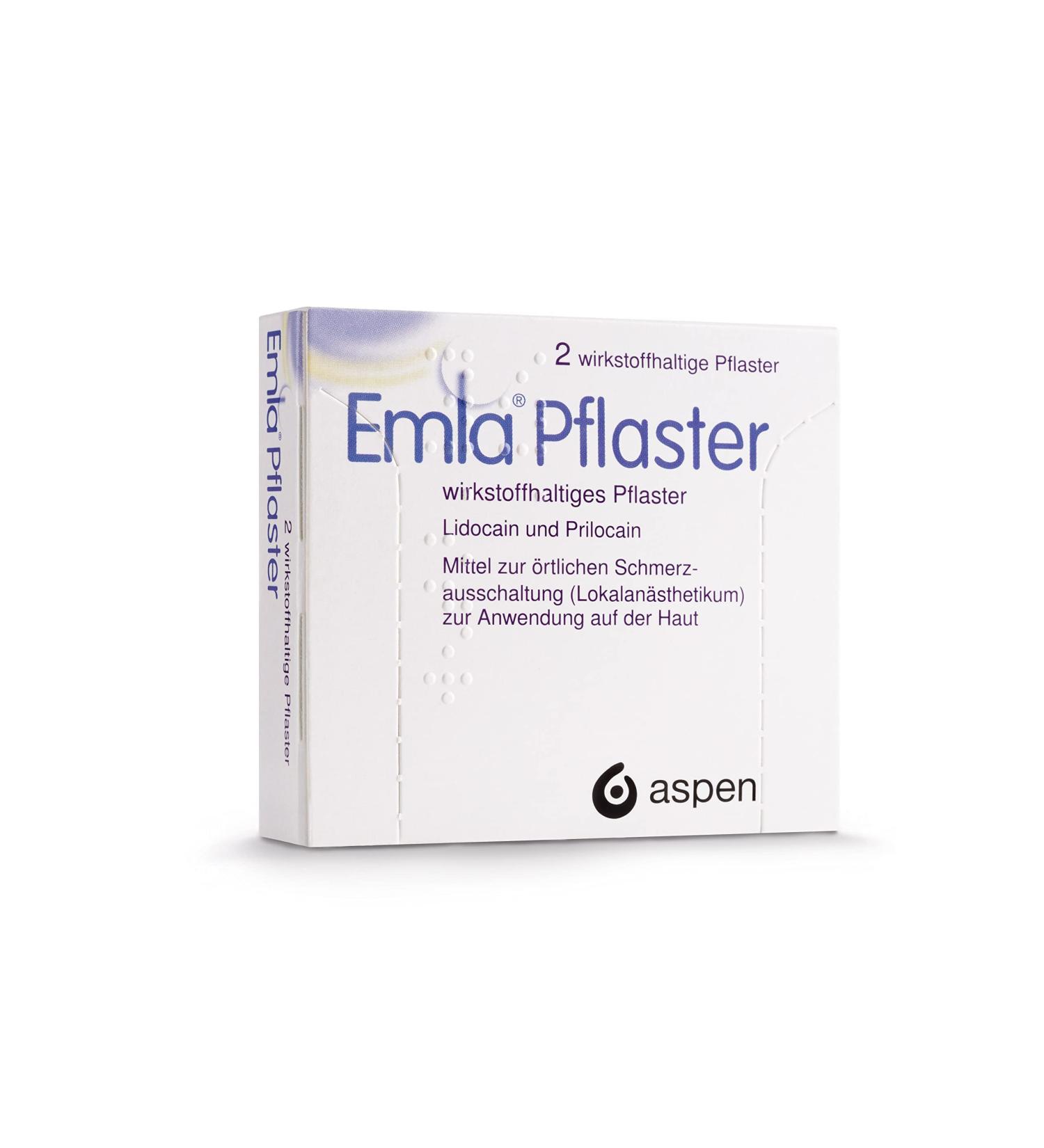 Emla Plaster for Local Pain Relief - Fast-Acting Anesthetic | 2 Plasters - International Shipping - Buy Online on GoSupps.com