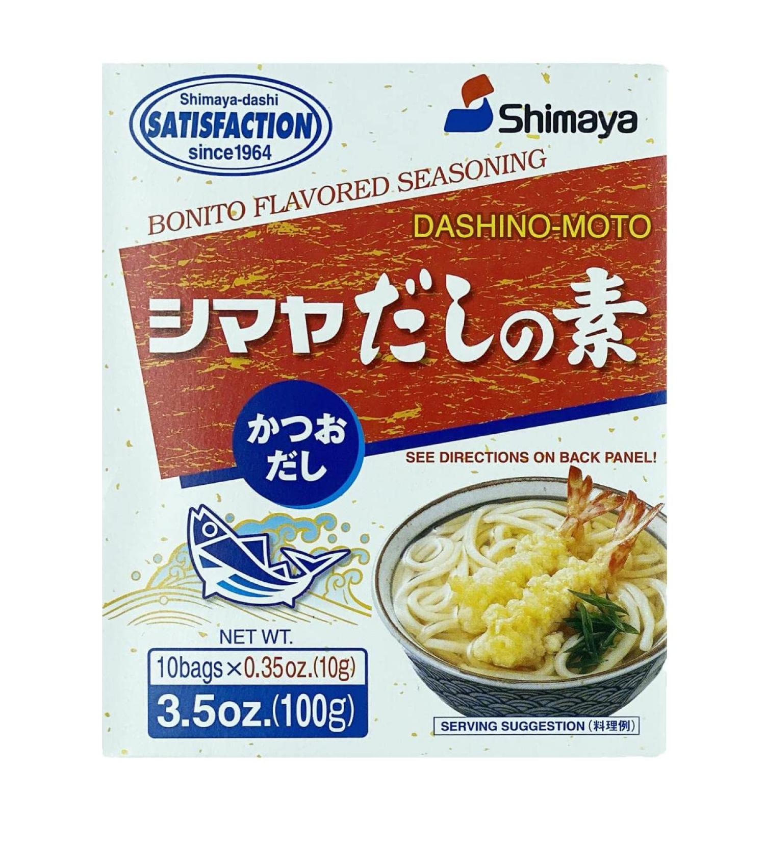 Dashi Japonais en poudre "Dashino-Moto" 100g (10x10g) - Marque Shimaya (Lot de 4 bo tes)