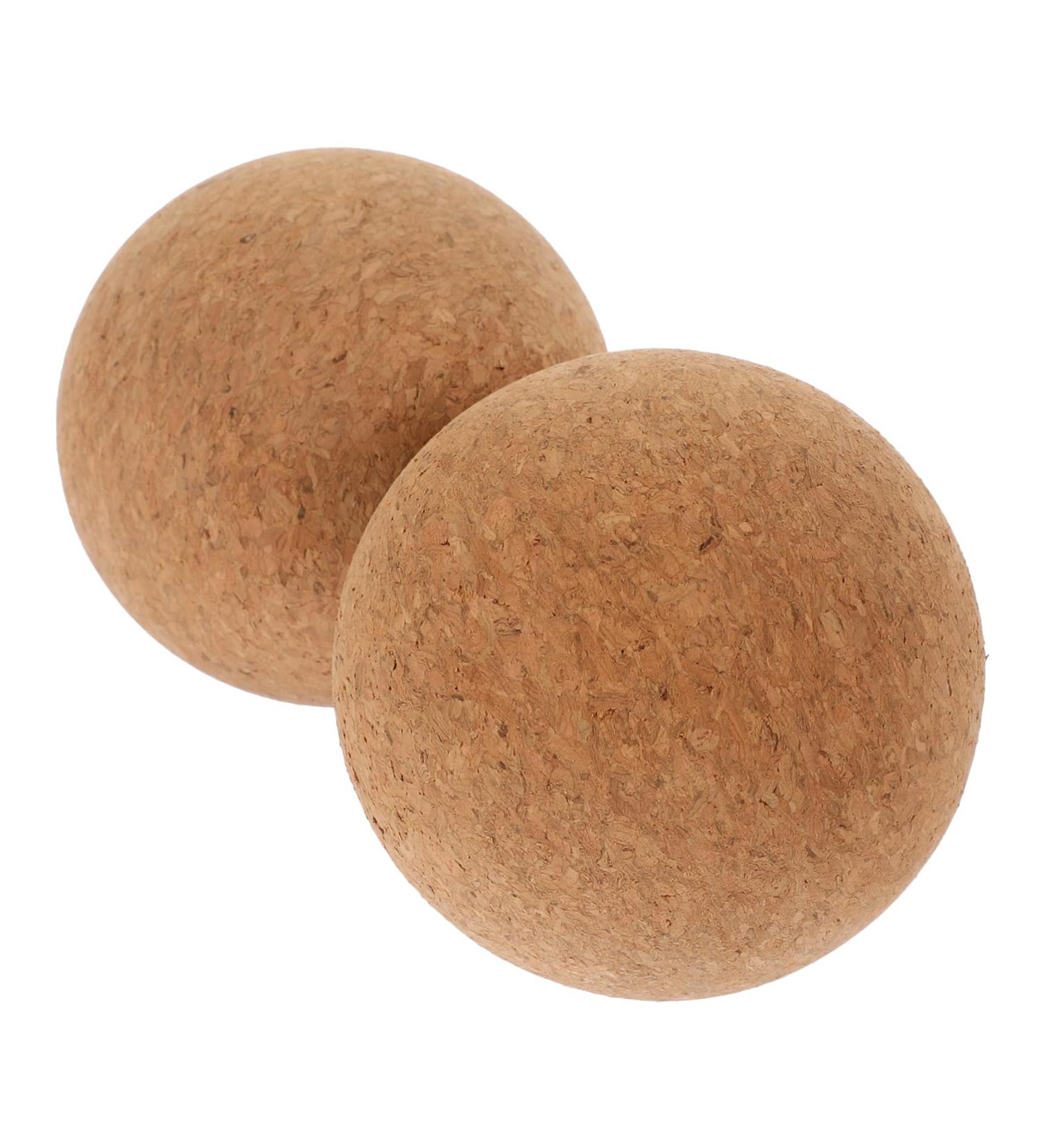 Fomiyes 2-St Yoga Ball - Cork Massage Device for Pain Relief | Myofascial Roller & Fitness Tool - Buy Online on GoSupps.com