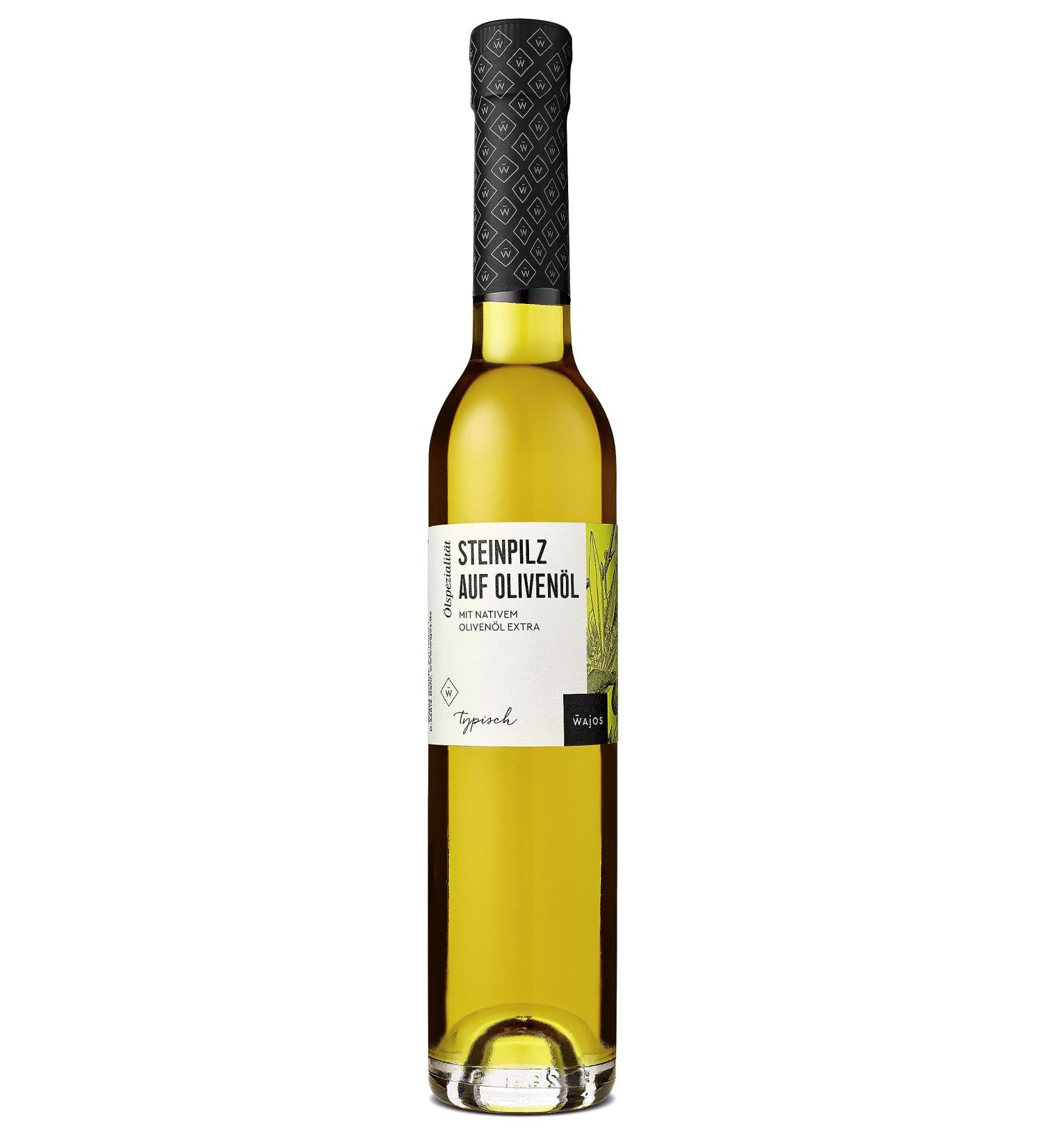 WAJOS Stone Mushroom Olive Oil 250ml - Premium Extra Virgin Olive Oil & Porcini Extract from Spain | Gourmet Oils & Dressings - Buy Online on GoSupps.com