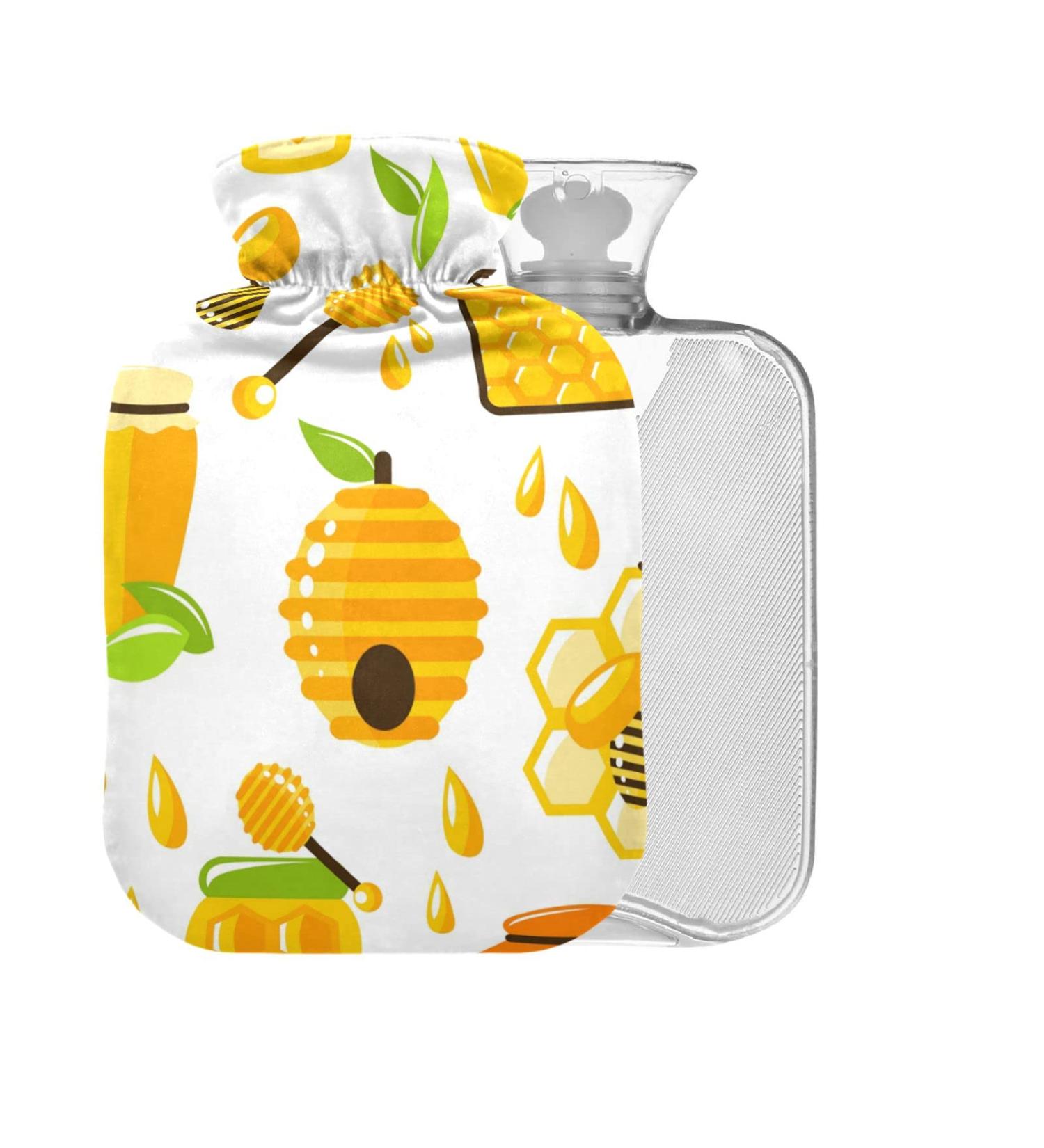 Buy Honey BAP Free Hot Water Bottle - 2L Large Pain Relief Bag with Cover | Hot & Cold Compress - International Shipping - Buy Online on GoSupps.com