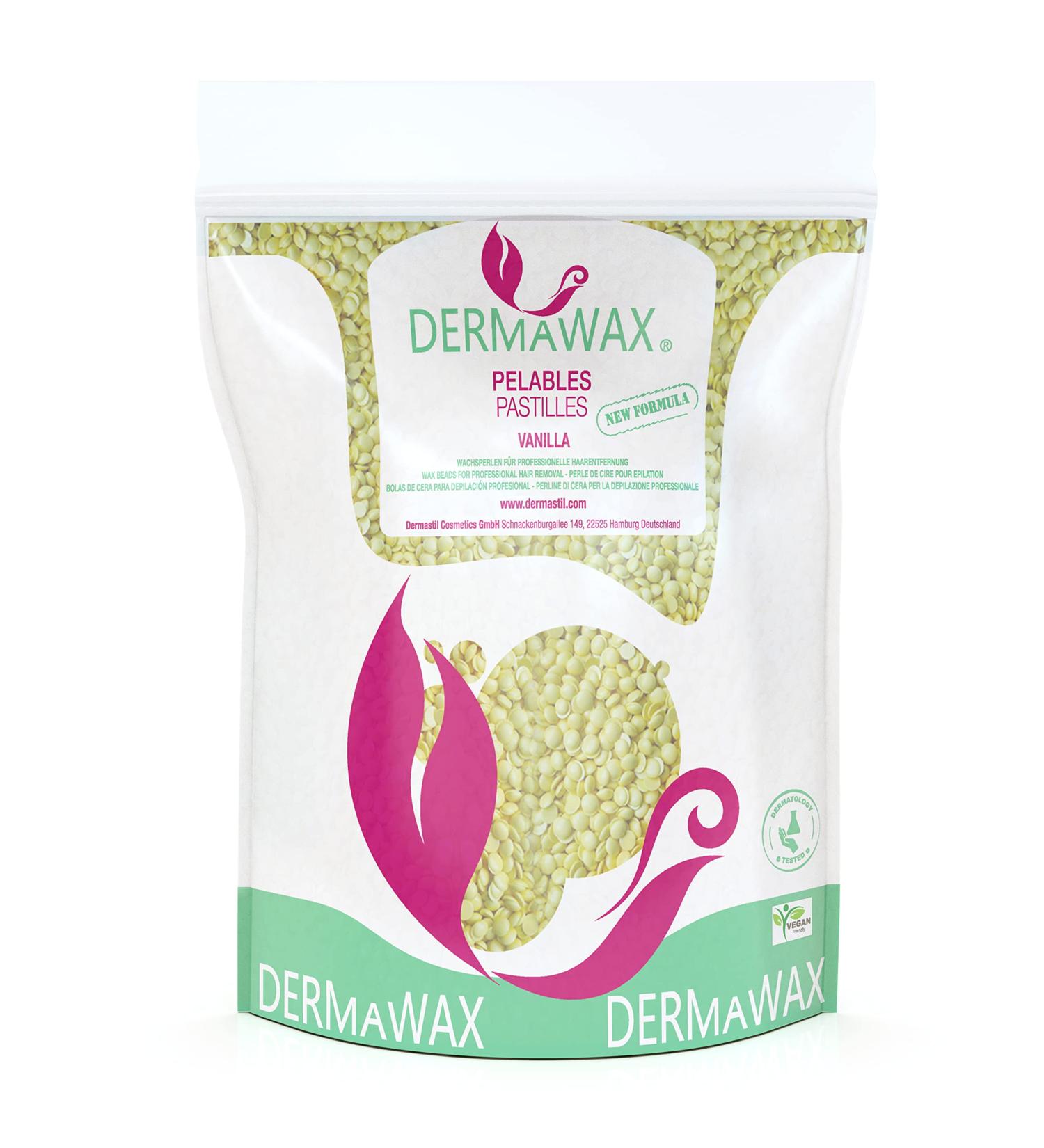 Premium 1kg Dermawax Vanilla Film Wax Pearls - No Strips Needed for Brazilian Full Body Face & Arm Hair Removal | International Shipping Available - Buy Online on GoSupps.com