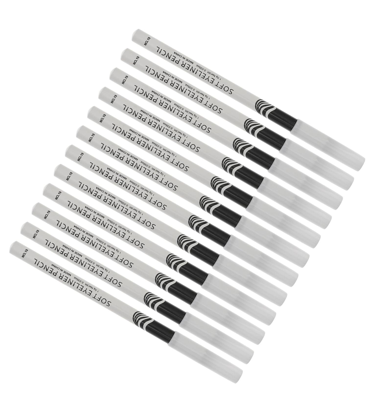 FOMIYES Eyeliner Pens Set 12 Pieces White Eyeliner Pencils Highlighter Easy to Apply and Portable - Buy Online on GoSupps.com