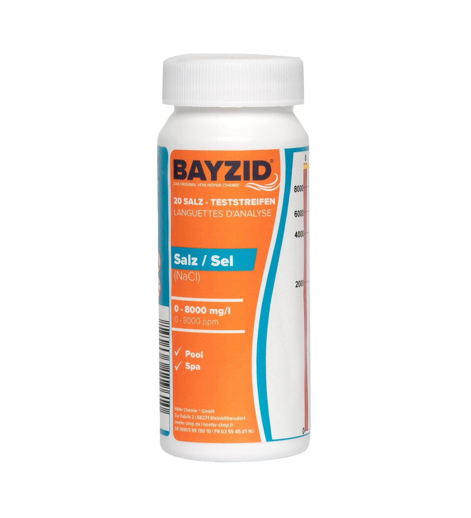 Buy Pool Test Strips (20 Pieces) - Measure Salinity (NaCl) 0-8000 mg/l - Fast International Shipping - Buy Online on GoSupps.com