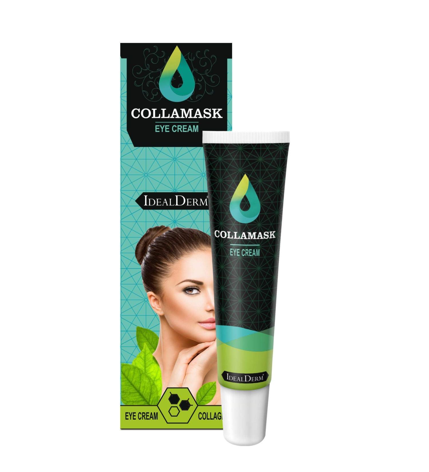 Collamask Eye Cream is the ideal eye contour cream against the main problems in the eye area such as skin aging wrinkles swelling dark circles dryness ... ideal for all skin types.
