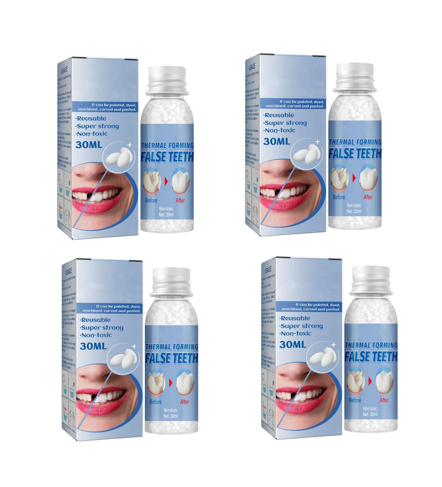 Flipped Warmth Provisional Dentures | Temporary Dental Repair Kit | DIY Fake Tooth Repair | International Shipping - Buy Online on GoSupps.com