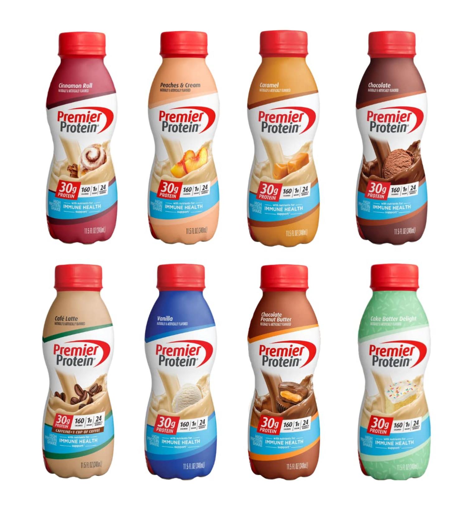 Obanic Protein Shake Variety Pack - 30g Protein, 1g Sugar, 24 Vitamins & Minerals, Immune Health Support - 11.5 Fl Oz (8 Pack) - Buy Online on GoSupps.com