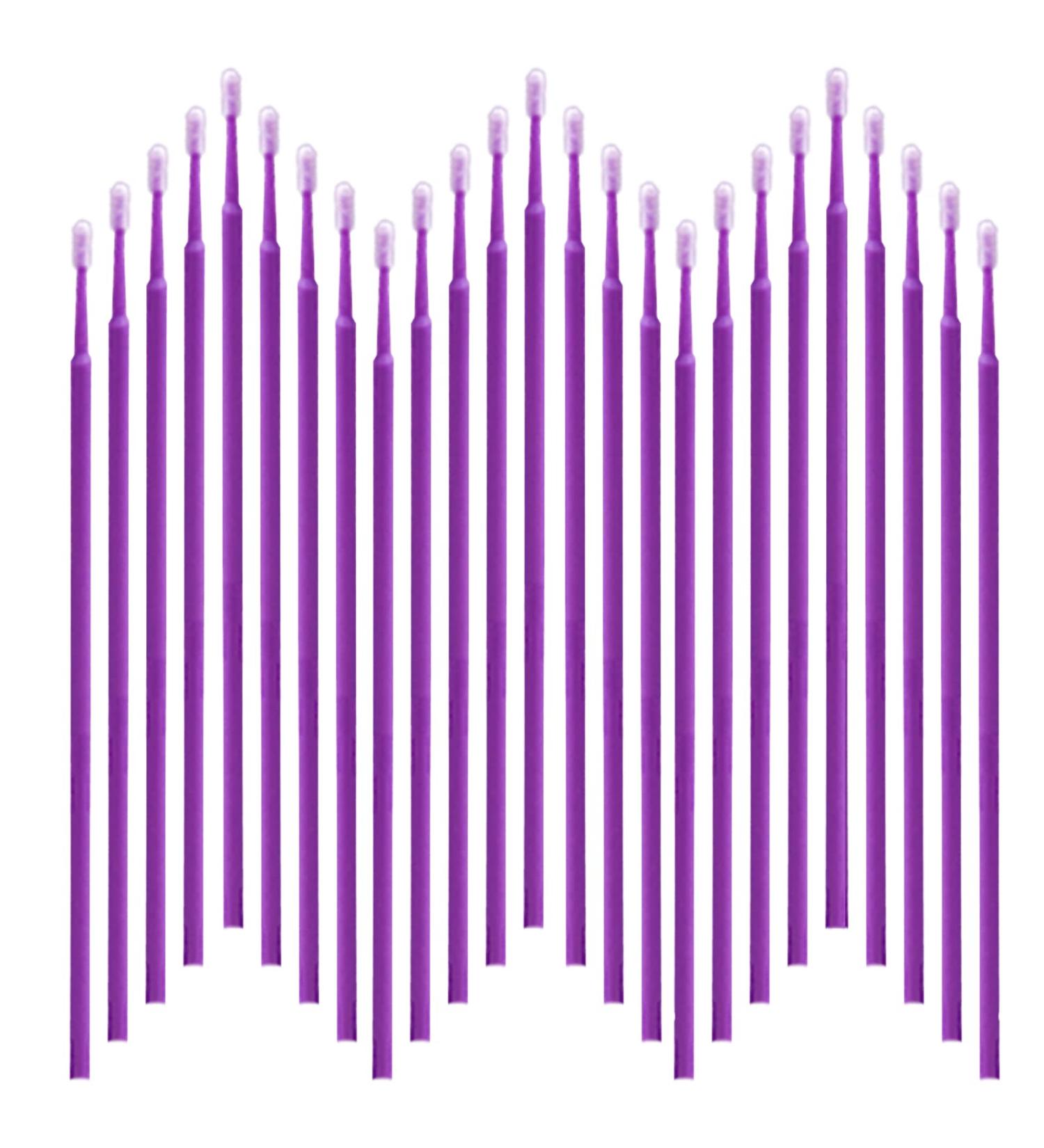 700PCS Disposable Micro Applicators Brush for Eyelash and Makeup - Purple (2.0mm Head) - Buy Online on GoSupps.com