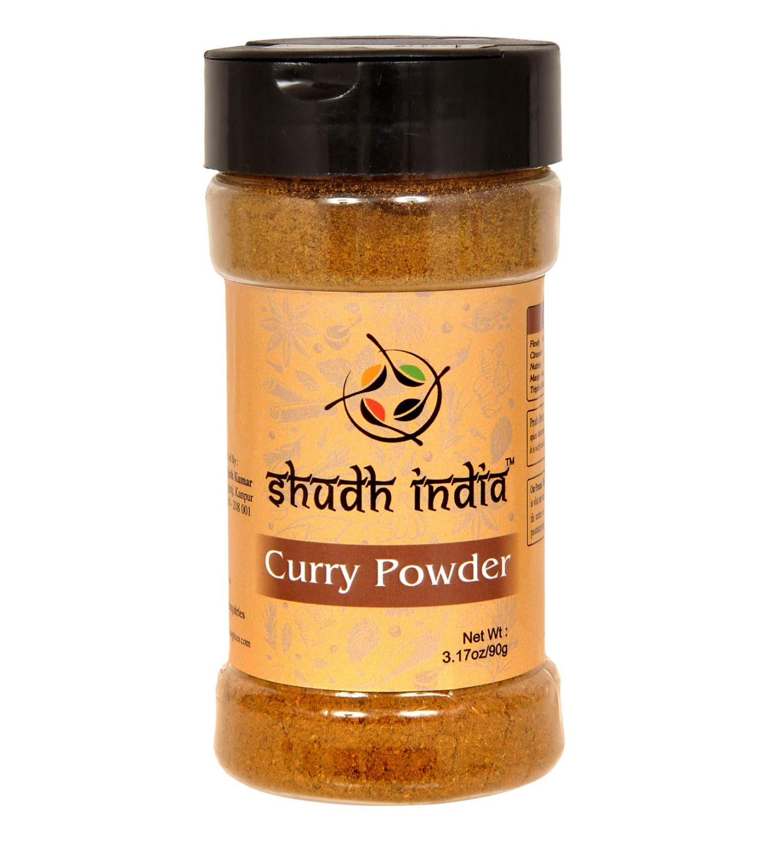 Shudh India Curry Powder - All Natural, Vegan, Gluten Free & NON-GMO - Curry King for Authentic Indian Curries - Buy Online on GoSupps.com