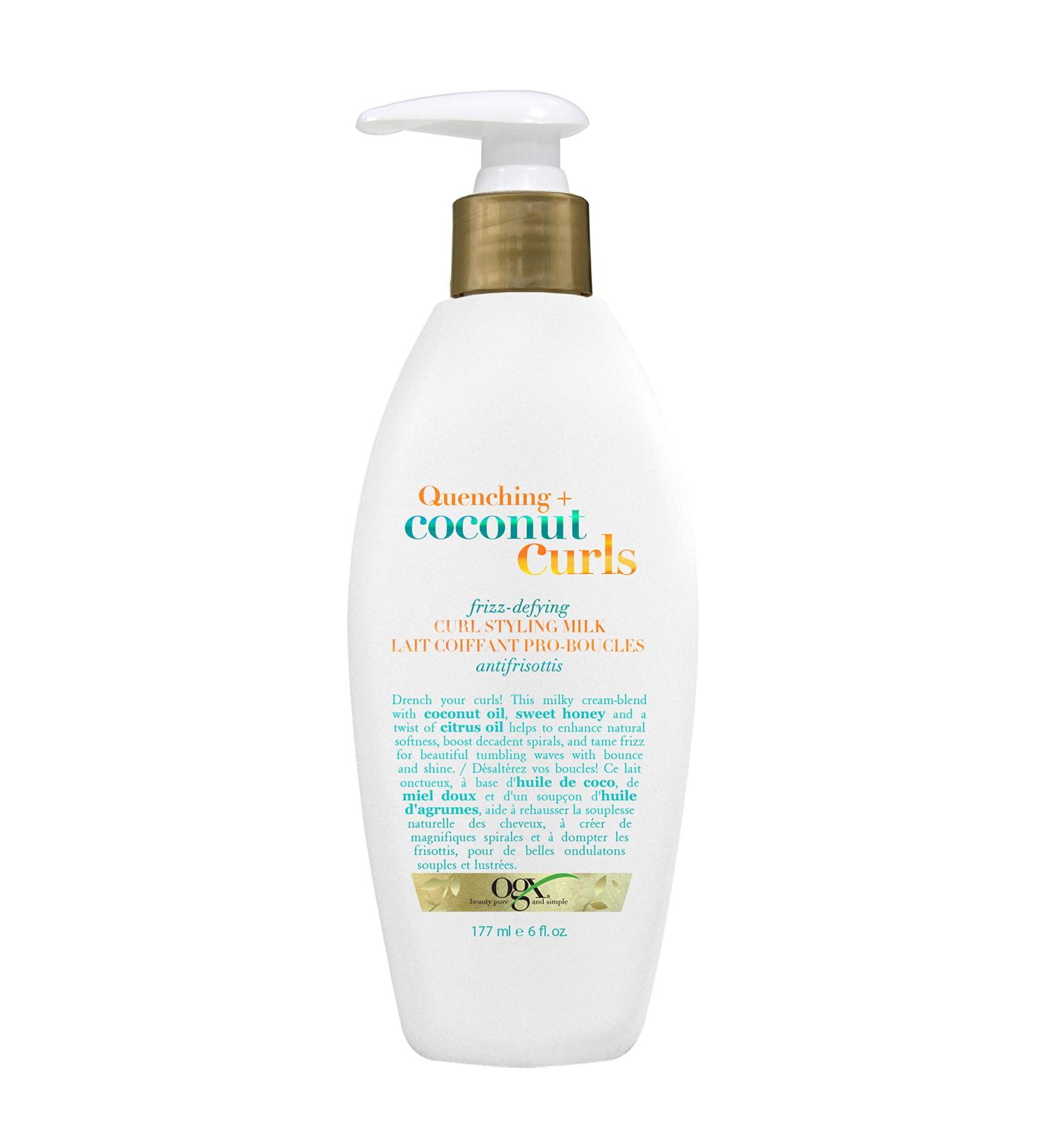 OGX Quenching + coconut curls Frizz Defying Curl Styling Milk 177 ml. - Buy Online on GoSupps.com