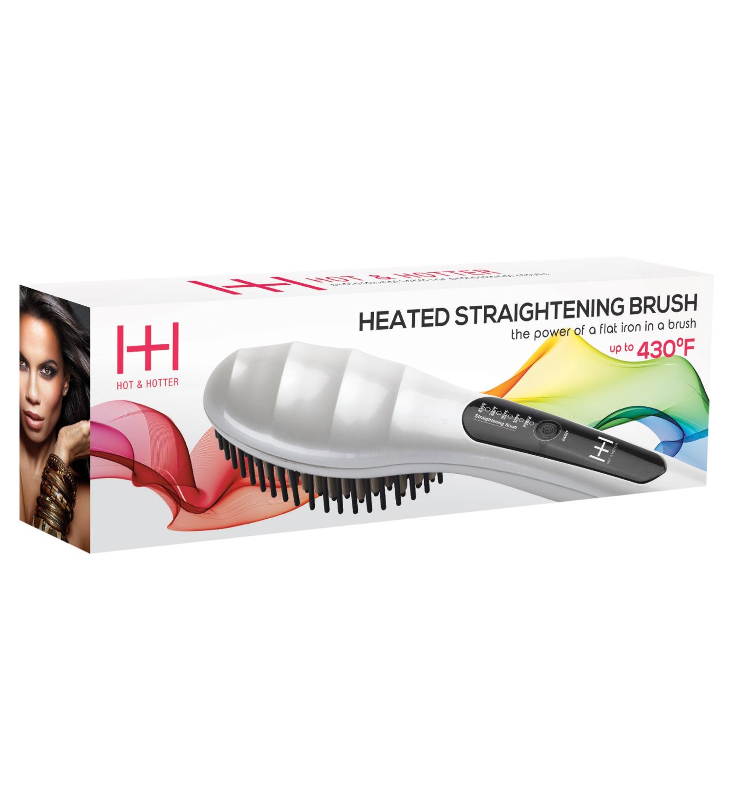 Annie H and H Heated Straightening Brush White
