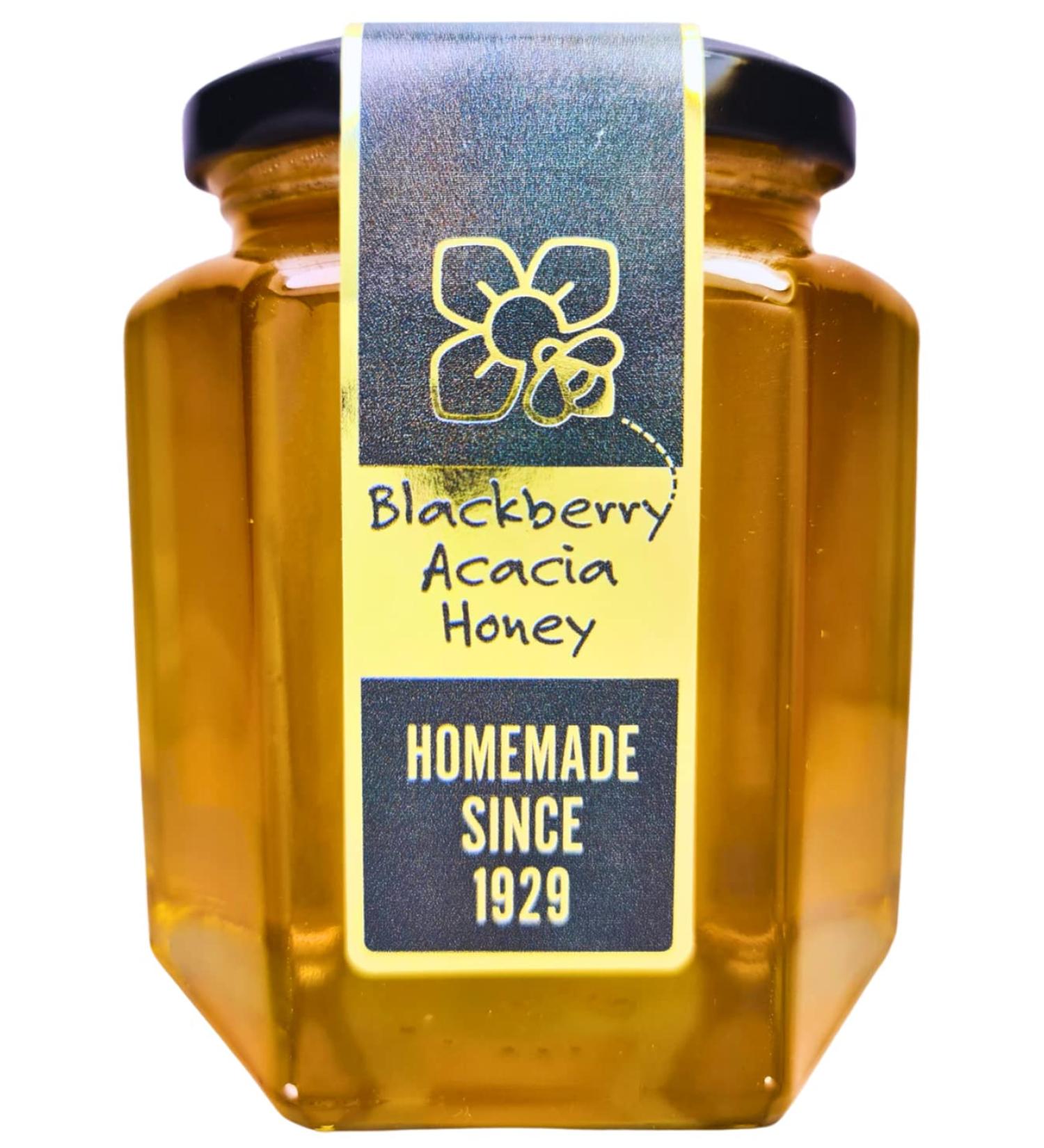 Pure Blackberry Acacia Honey - 500g | Raw & Natural | Ethically Harvested | Boosts Vitality and Immunity | Sustainable Packaging - Buy Online on GoSupps.com
