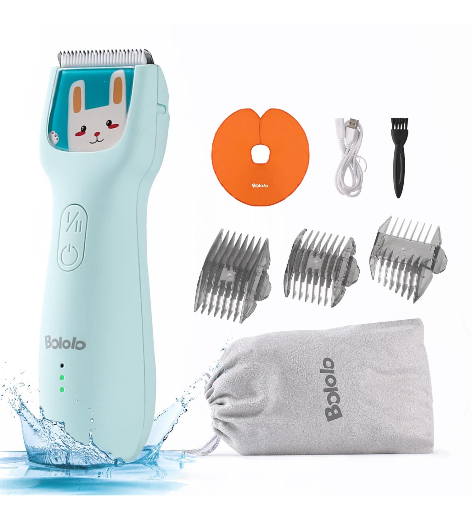BOLOLO Quiet Baby Hair Clippers | Autism-Friendly Kids Hair Cutting Kit | IPX7 Waterproof | Ceramic Blade | Fast Charging - Buy Online on GoSupps.com