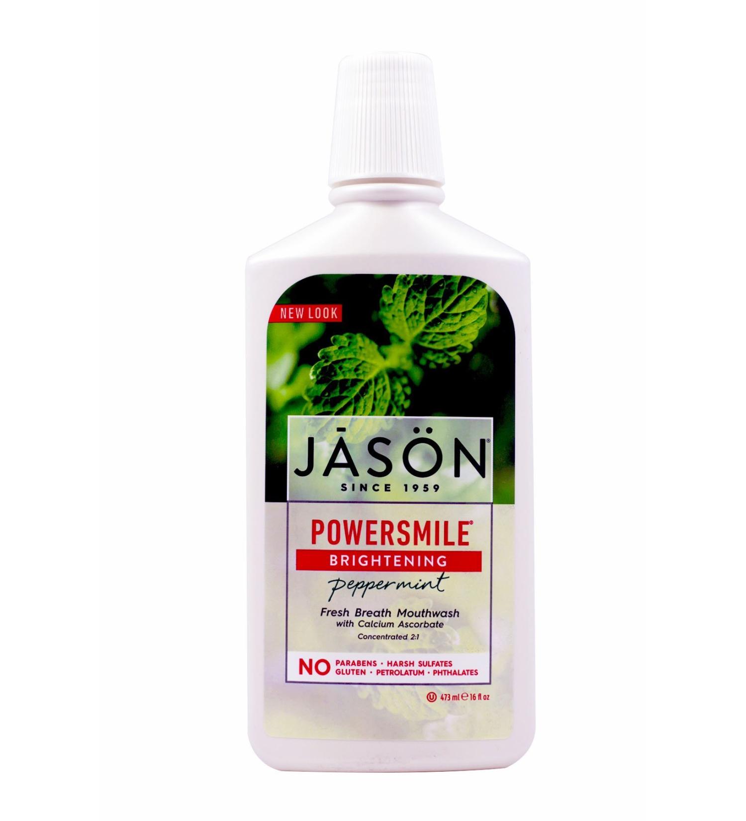 JASON PowerSmile Brightening Peppermint Mouthwash 16 Ounce Bottles (Pack of 3) 16 Fl Oz (Pack of 3) - Buy Online on GoSupps.com