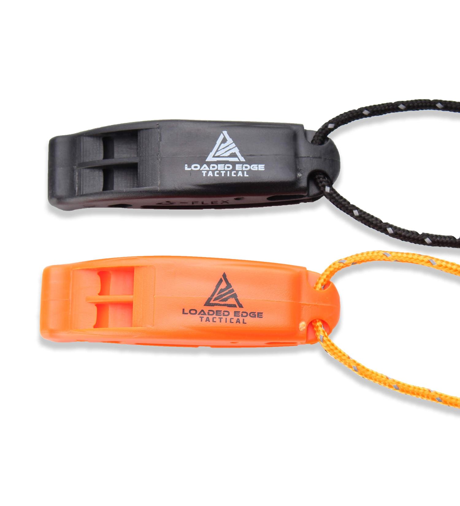 2 Pack Safety Survival Whistle with Lanyard - Extra Loud Emergency Running Whistles for Hiking, Boating, Camping - U.S. Veteran Owned Company - Buy Online on GoSupps.com
