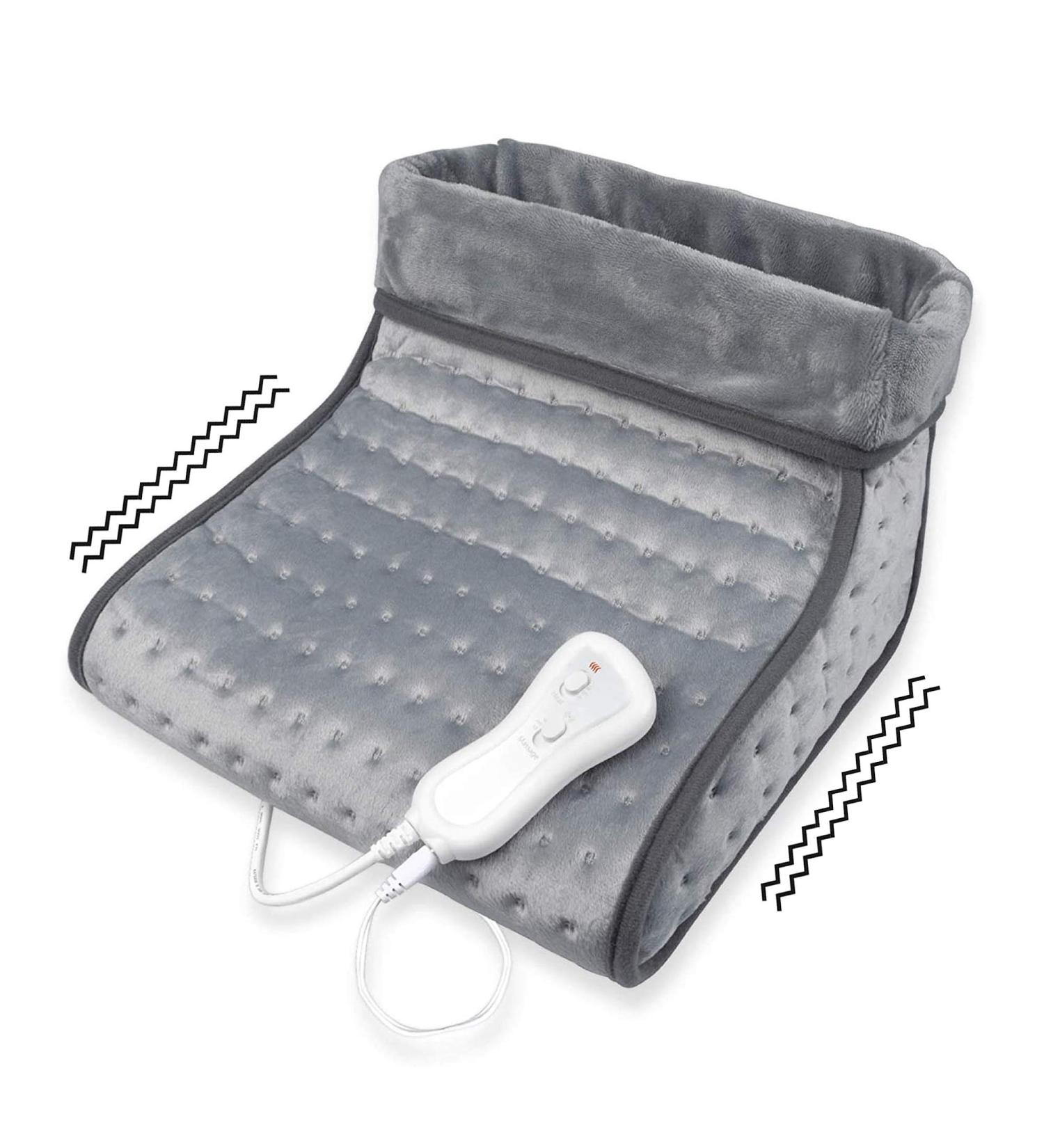 Medisana FW 100 Foot Warmer with Vibration Massage | Electric Heating 2 Temp Levels Auto Shut-Off & Washable Lining - 60260 - Buy Online on GoSupps.com
