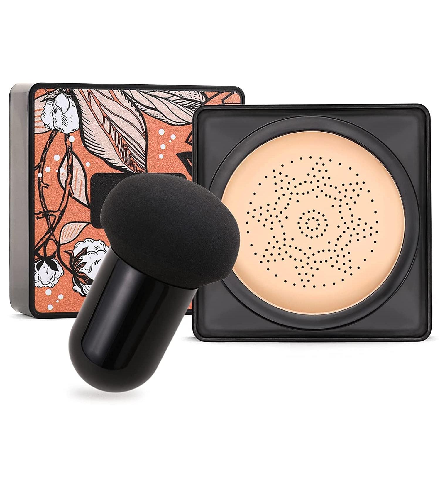 Mushroom Head Air Cushion Foundation BB Cream Moisturising Concealer Lightweight & Smoothing Flawless Moisturising Oil Control Even Skin Tone Makeup Base Natural - Buy Online on GoSupps.com