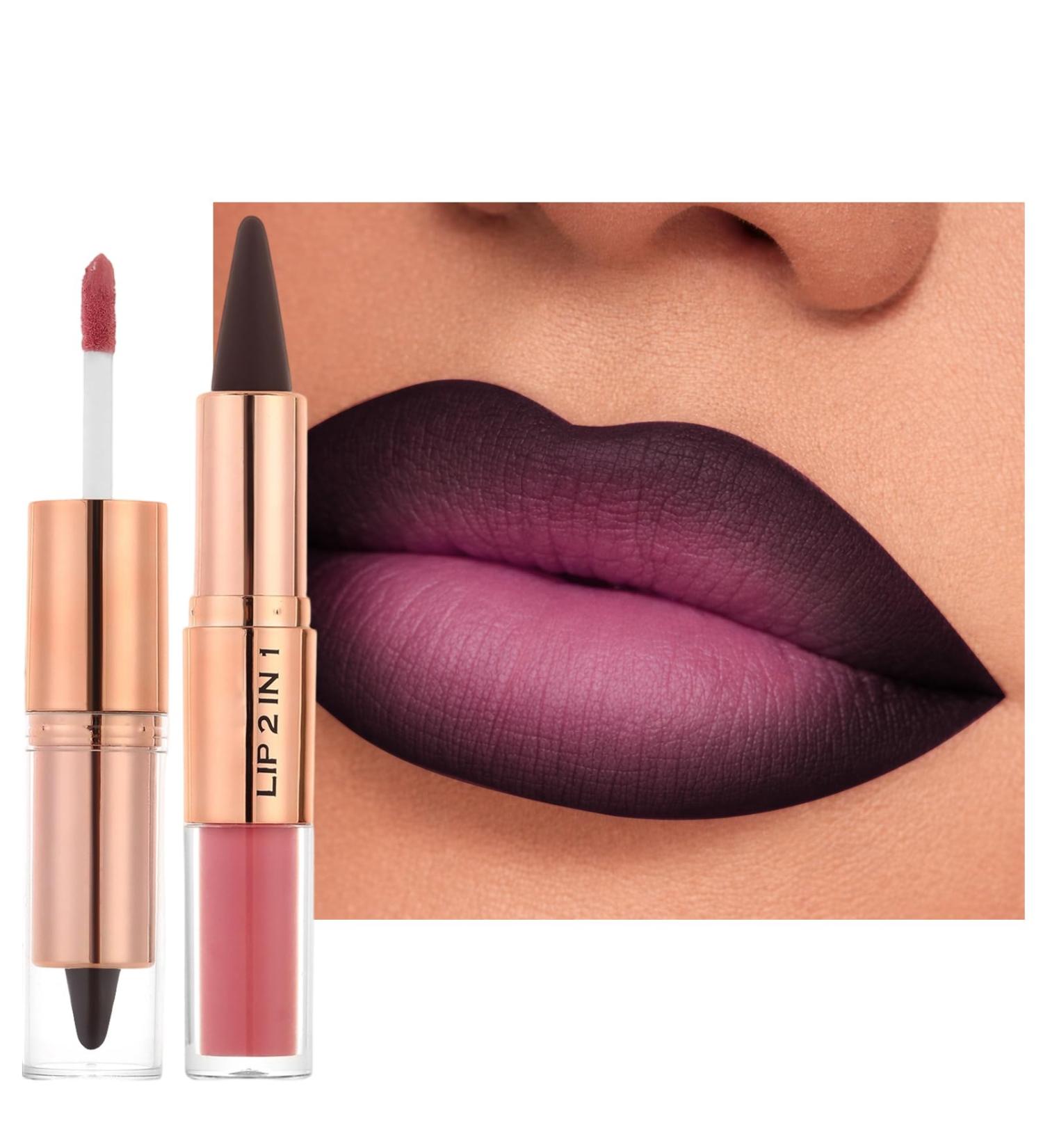  Erinde 2-in-1 Lipstick and Gloss #07 Matte - Buy Online on GoSupps.com