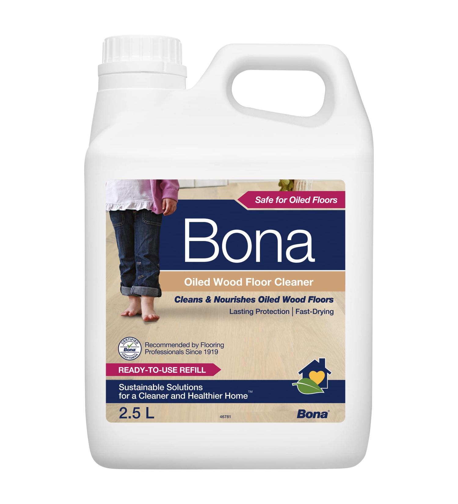 Bona Oiled Wood Floor Cleaner - 2.5L Refill for Optimal Wood Floor Care - Buy Online on GoSupps.com