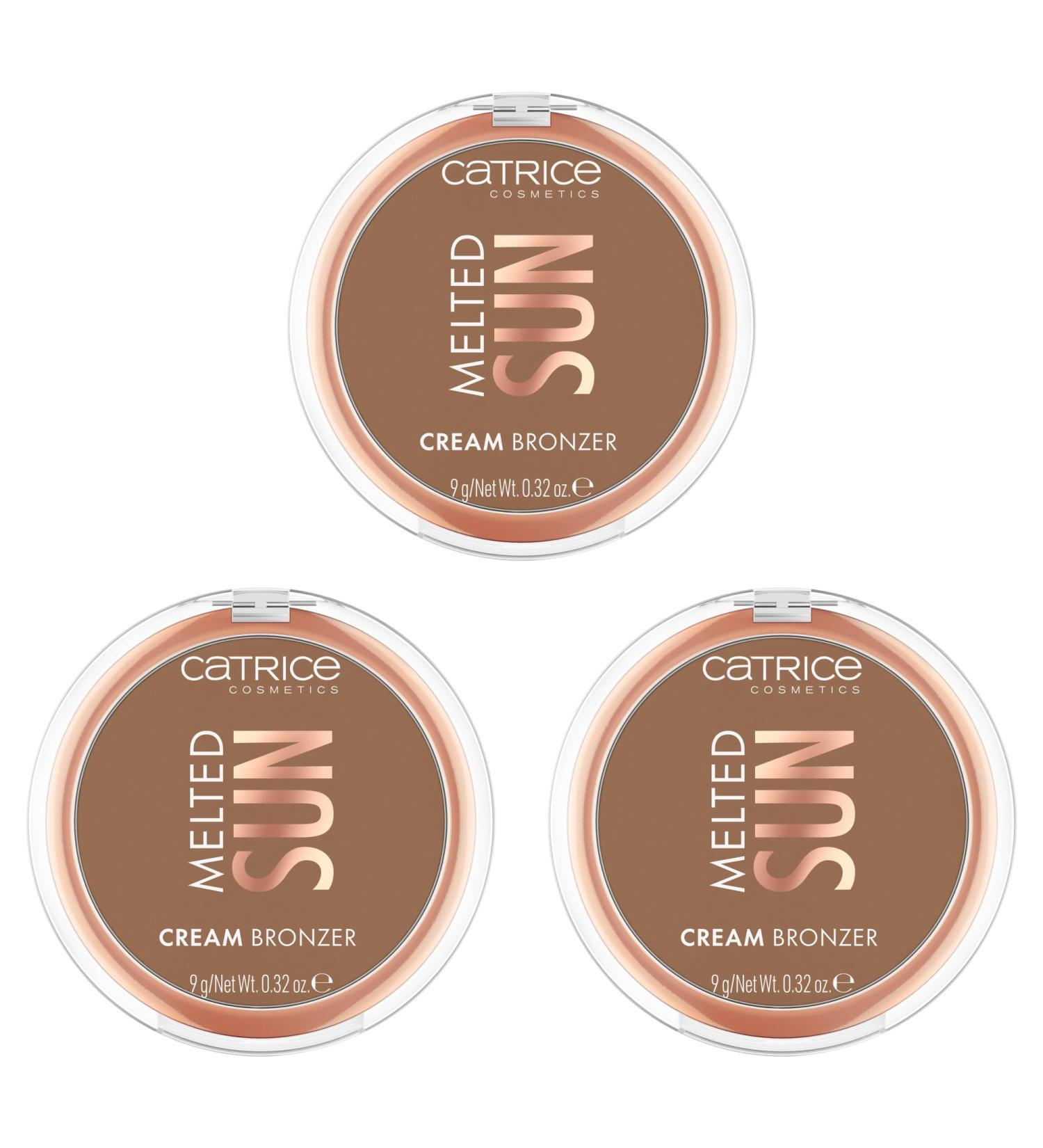 Catrice Melted Sun Cream Bronzer No. 030 - Vegan Oil-Free Natural Matte Finish | 3x9g Pack | Immediate Results No Perfume No Alcohol - Buy Online on GoSupps.com