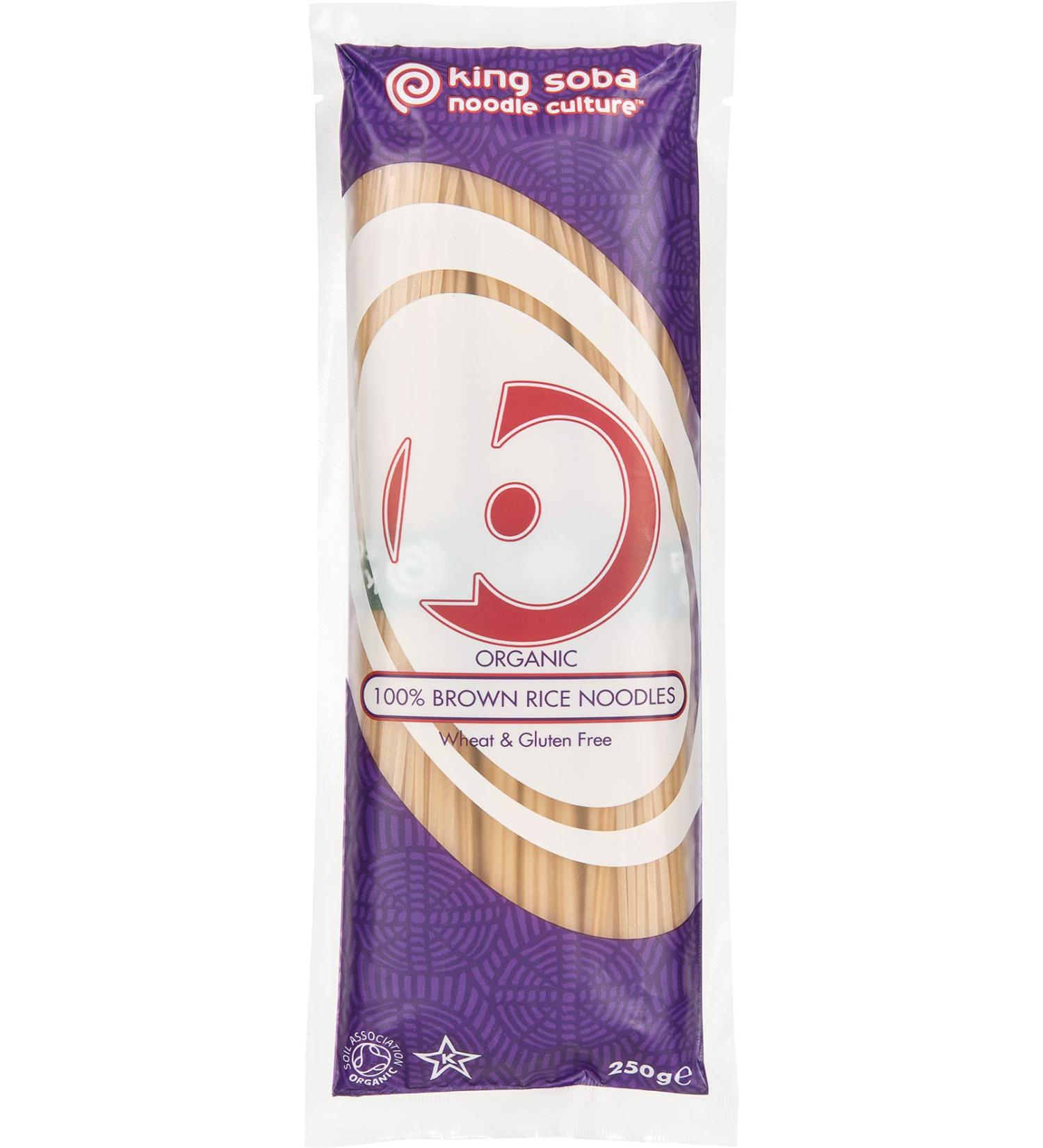 King Soba Noodle Culture King Soba Tagliatelle 100% Brown Rice 250 g (Pack of 1)