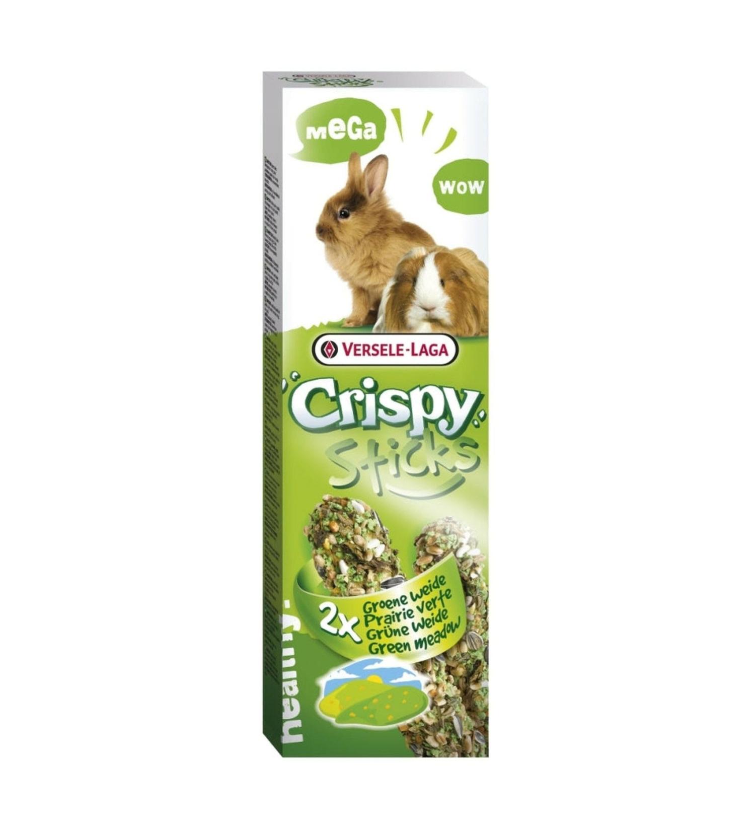 Versele Laga - Friandise Lapin / Cobaye - Crispy Sticks - Prairie Verte - 2 Pcs