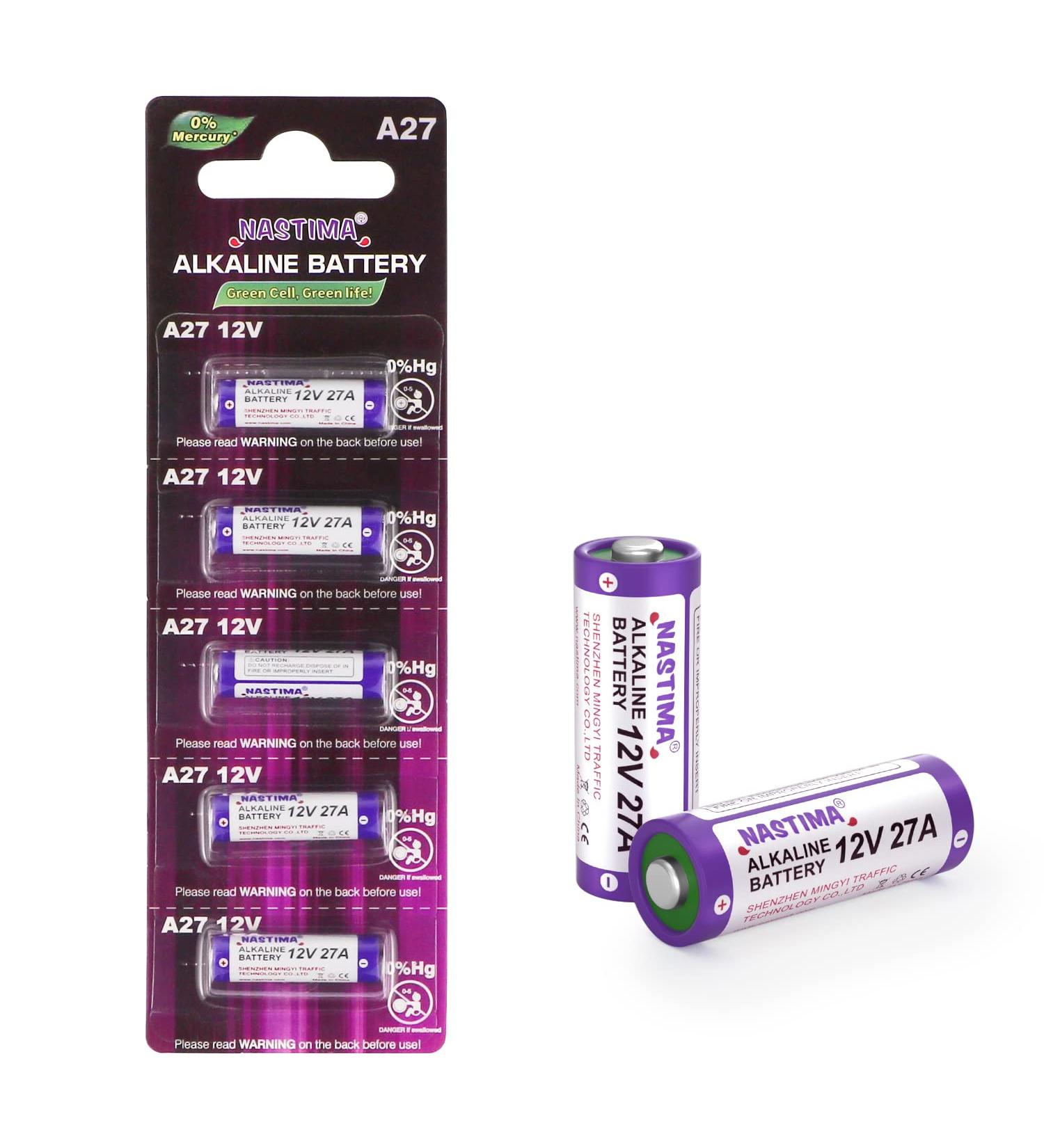 Buy NASTIMA 12V 27A Alkaline Battery (5-Pack) - V27A LR27A MN27 L828 - Long Lasting Power for Devices - Fast International Shipping - Buy Online on GoSupps.com