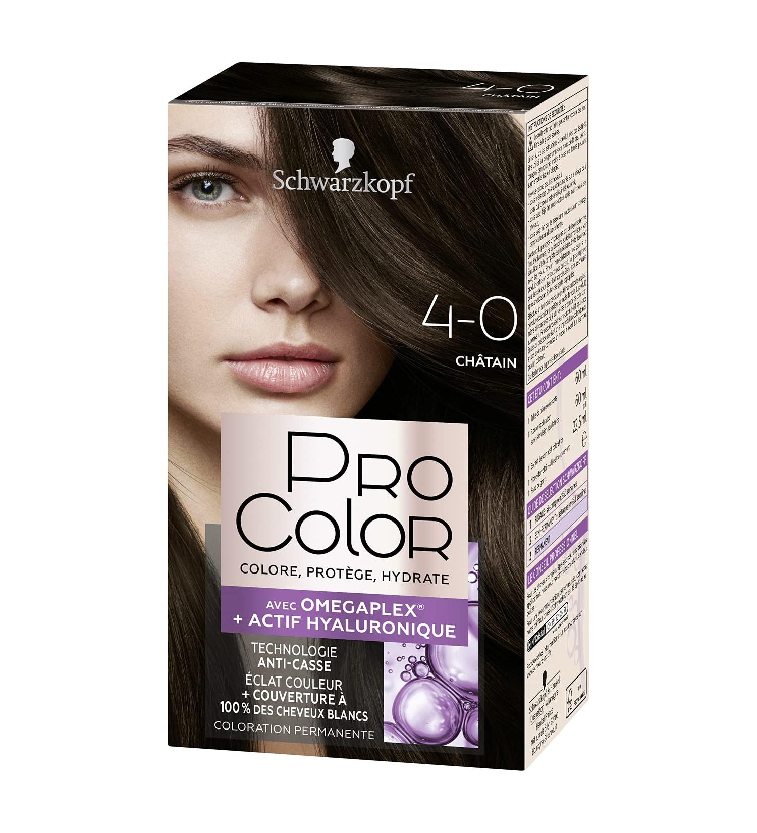 Schwarzkopf - Pro Color - Permanent Hair Color - Anti-Breakage - Colors Protects and Moisturizes - Omega Plex Technology - Extra Long-Lasting Hold - Brown 4.0 1 Unit (Pack of 1) - Buy Online on GoSupps.com