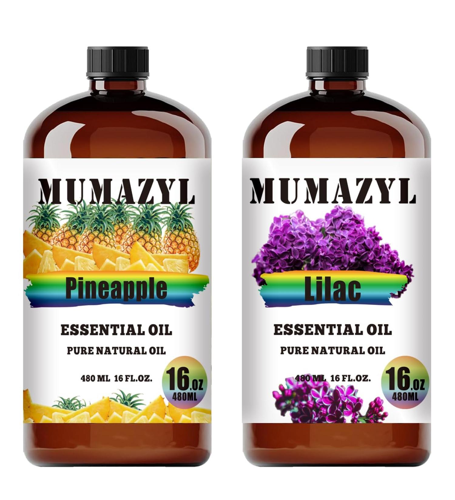 Pineapple Essential Oil and Lilac Essential Oil 16 Fl Oz 480ML for Halloween Thanksgiving Day Christmas New Year's Day Gifts - Buy Online on GoSupps.com