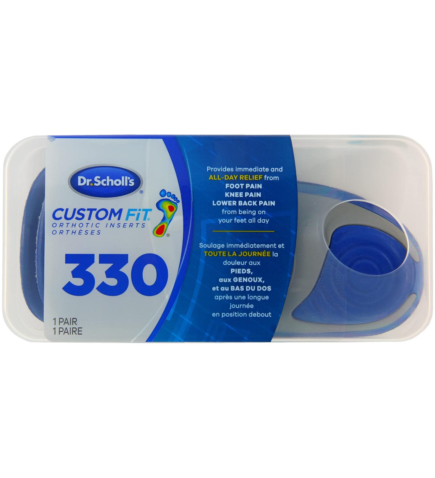 Dr. Scholl's Custom Fit Orthotics 330 Blue - Buy Online on GoSupps.com