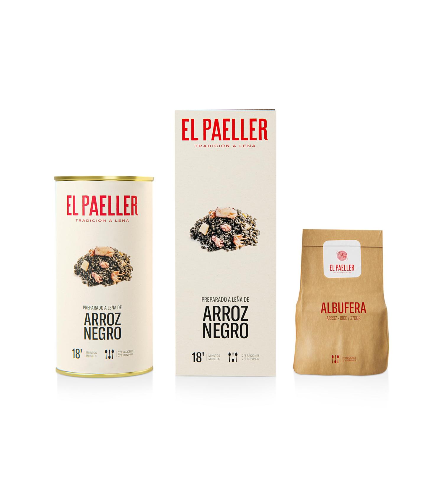 EL PAELLER - Prepared Black Rice | Authentic Flavor Handcrafted | 100% Natural Ingredients from Km.0 | For 2-3 People Gluten Free - Buy Online on GoSupps.com