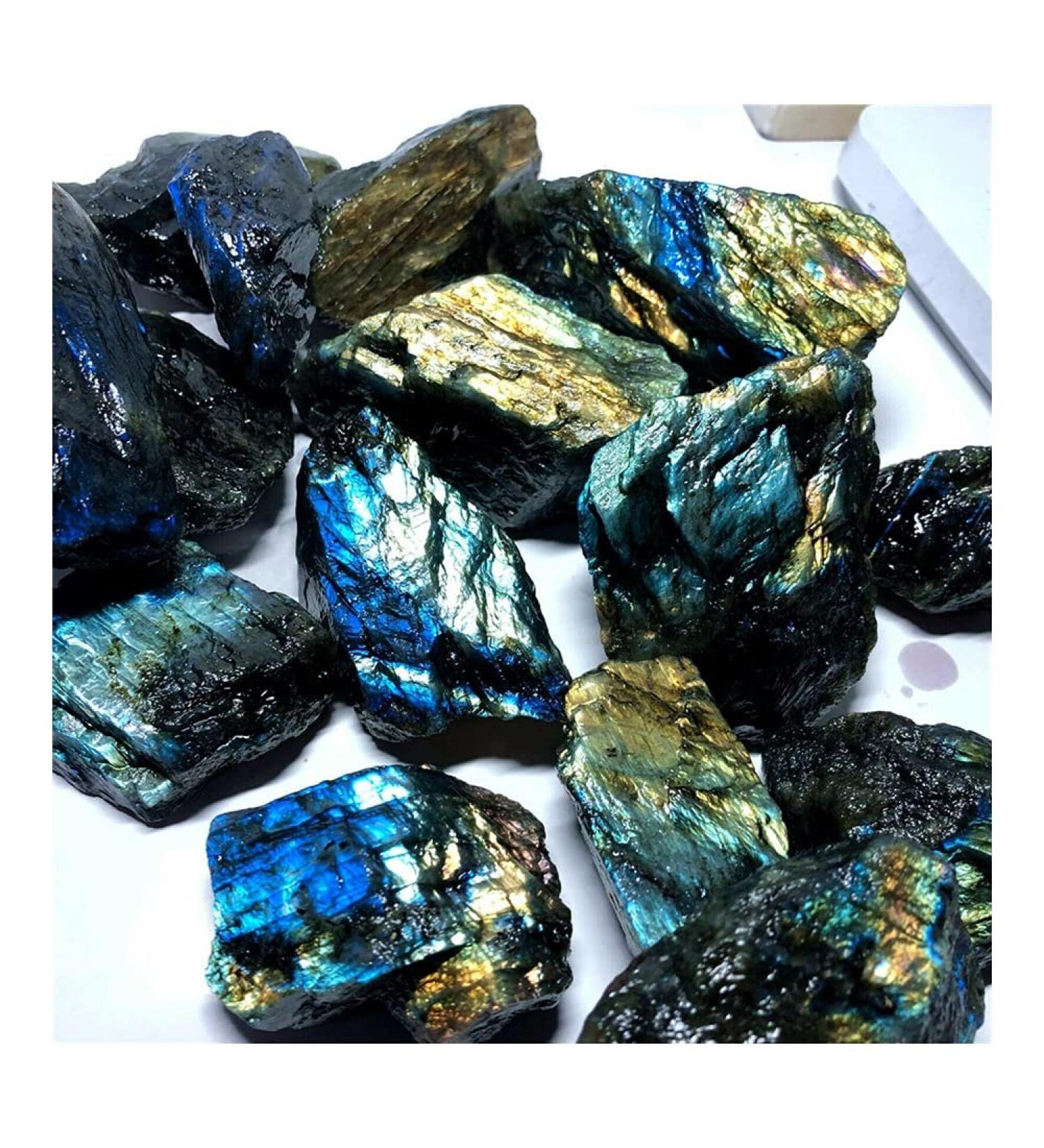 Dazzle Labradorite Original Stone Quartz Crystal Rough Specimen FZUGEDRLI (Size : 600-650g) - Buy Online on GoSupps.com