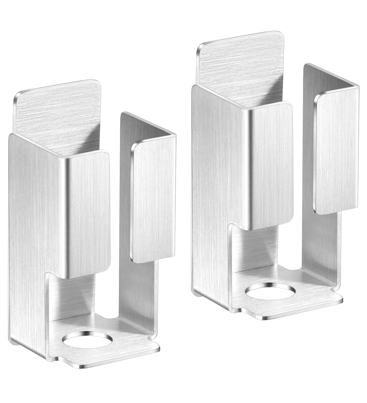 Xilimi Toothbrush Holder - 2PCS Wall-Mounted Stainless Steel Bracket for Electric Toothbrush Toothpaste & Facial Cleaner - No Drilling Needed - Buy Online on GoSupps.com