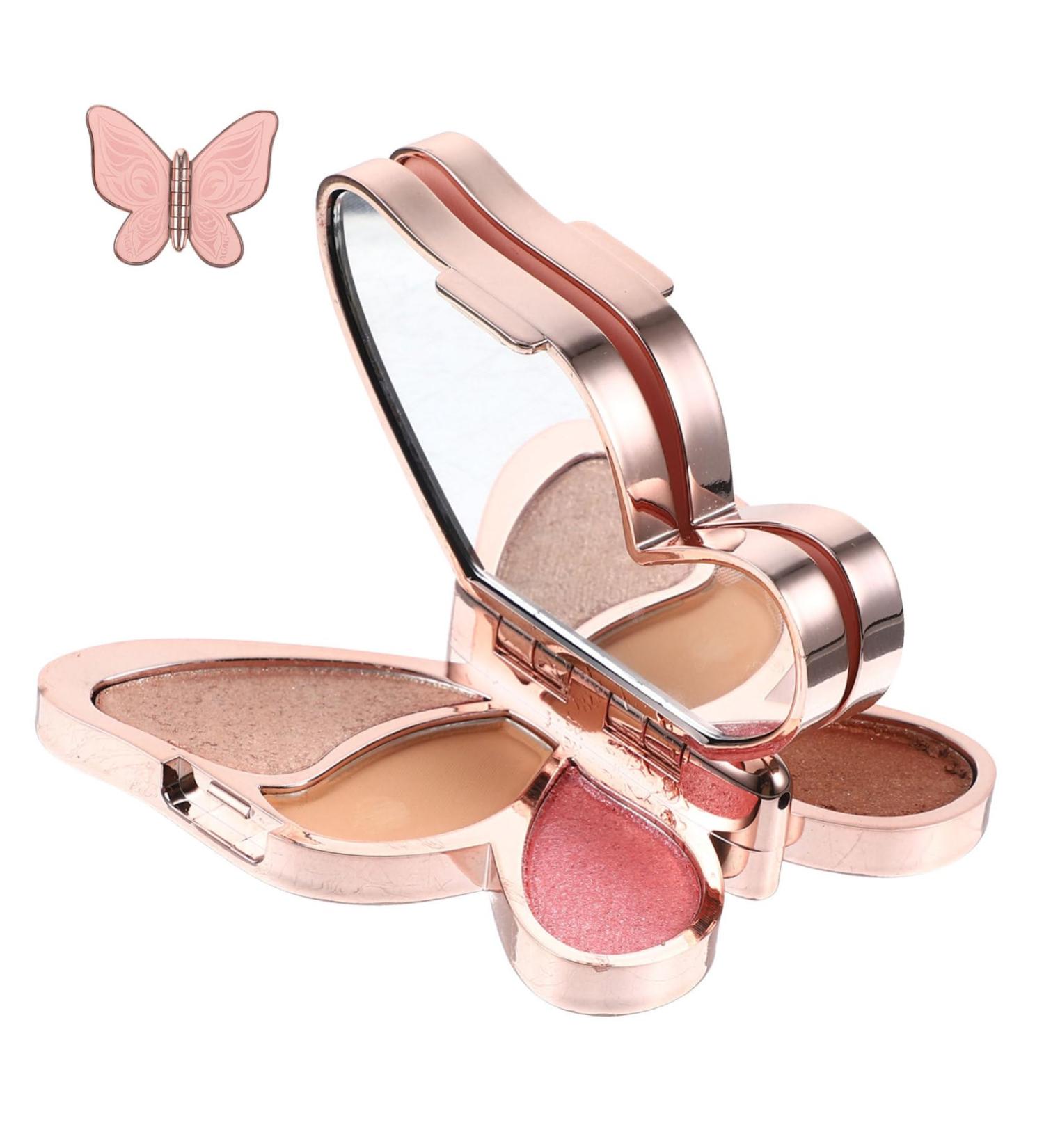 BIUDECO 3 Pcs Eyeshadow Palette Woman Eyeshadow Pallet Natural Blush Multi-functional Girl Cosmetics Abs - Buy Online on GoSupps.com