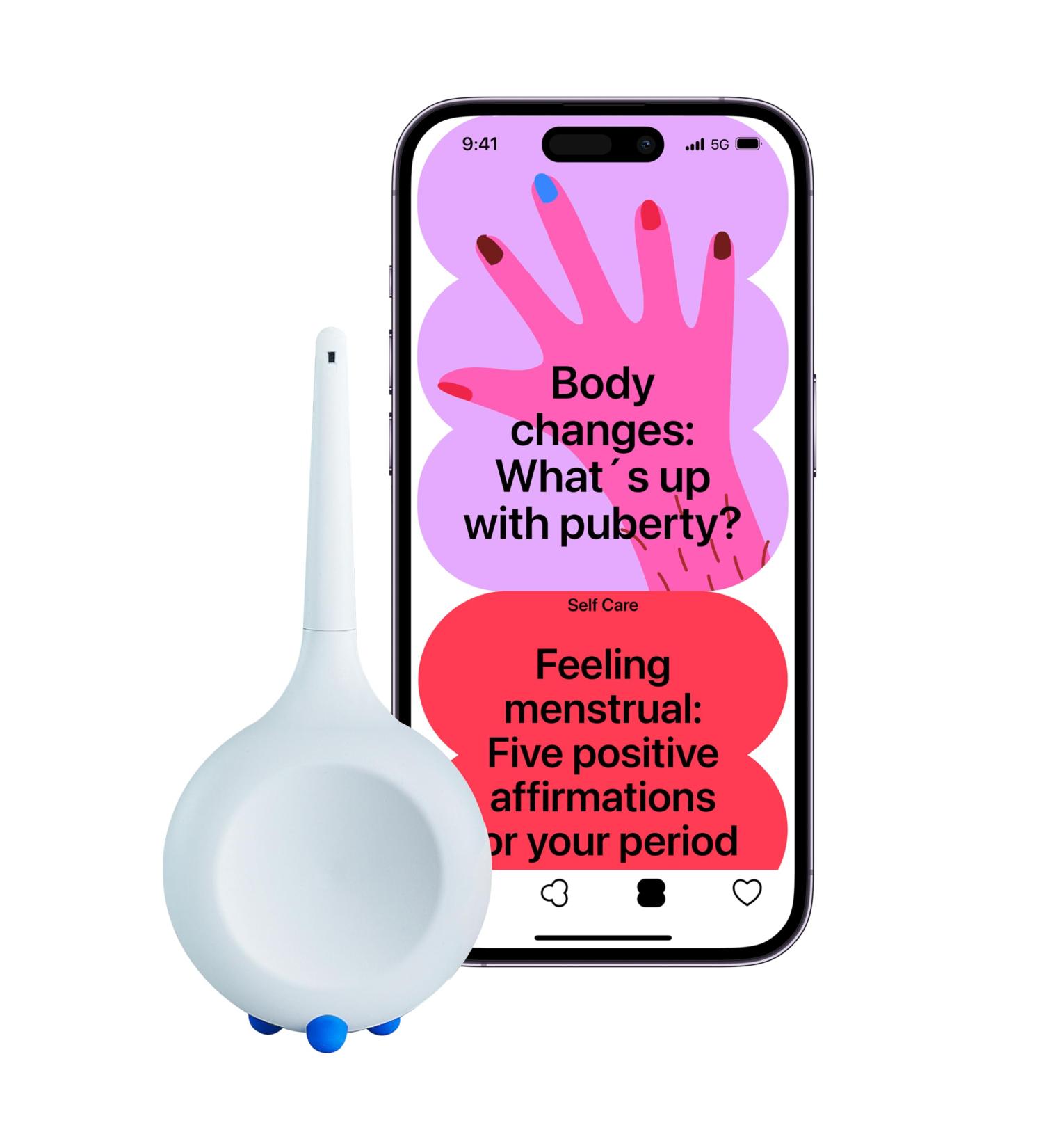 Teena: Smart Period Tracker App for Teenagers | Accurate Menstruation Predictions & Insights | Blue Light Blue - Buy Online on GoSupps.com