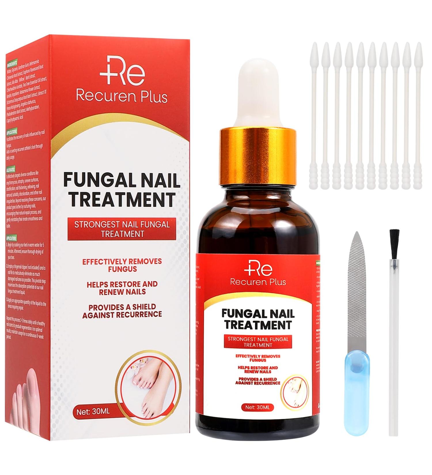 Fungal Nail Treatment for Toenails - Extra Strong 30ml Formula - Safely Reclaim Healthy Nails - Buy Online on GoSupps.com