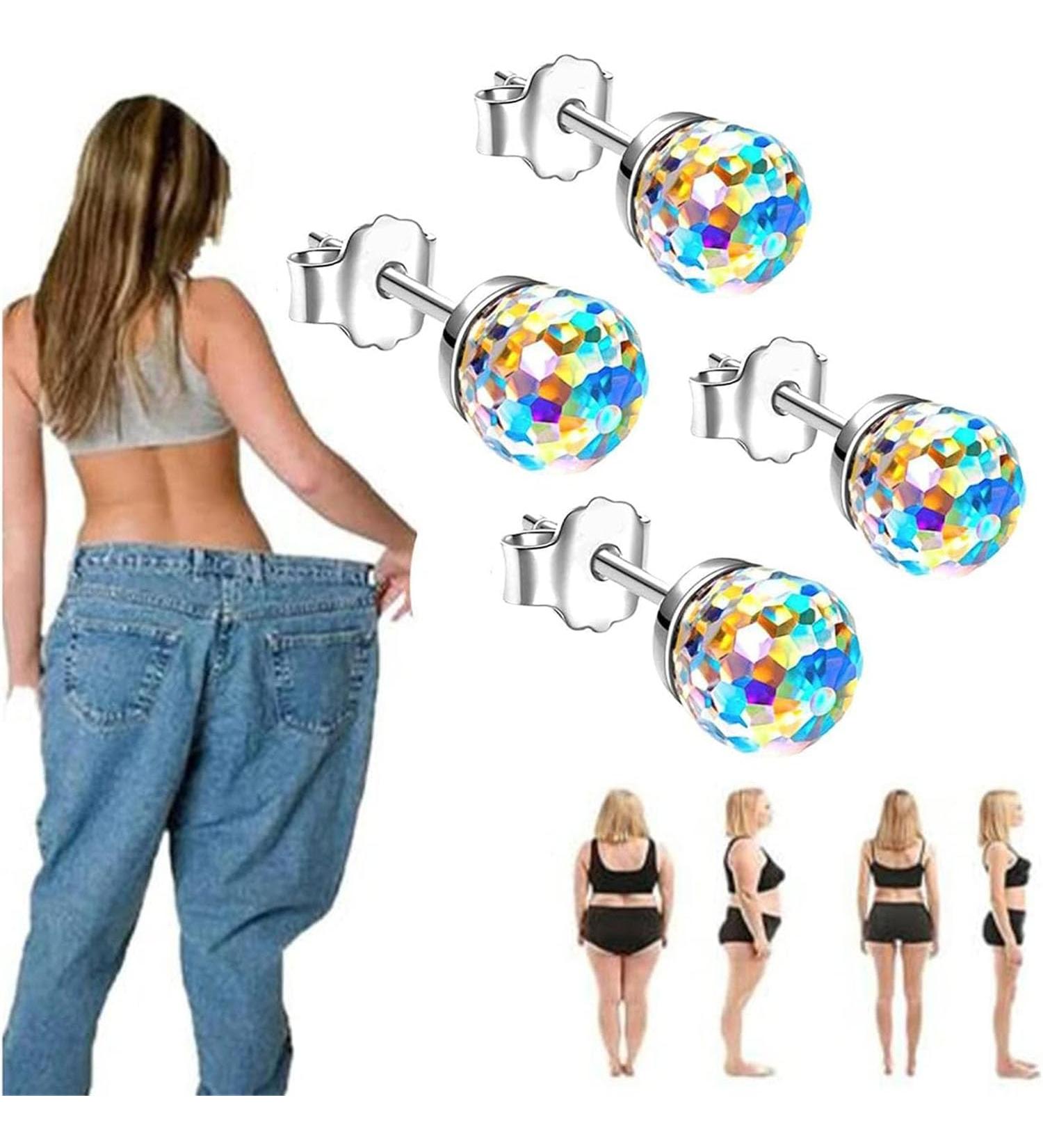 Magnetic Slimming Earrings Magnetic Ear Ornament Acupressure Weight Loss Earring Stimulating Acupoina Zunis Acupressure Earrings For Weight Loss Lymph Drainage Earrings Gifts 2pair - Buy Online on GoSupps.com