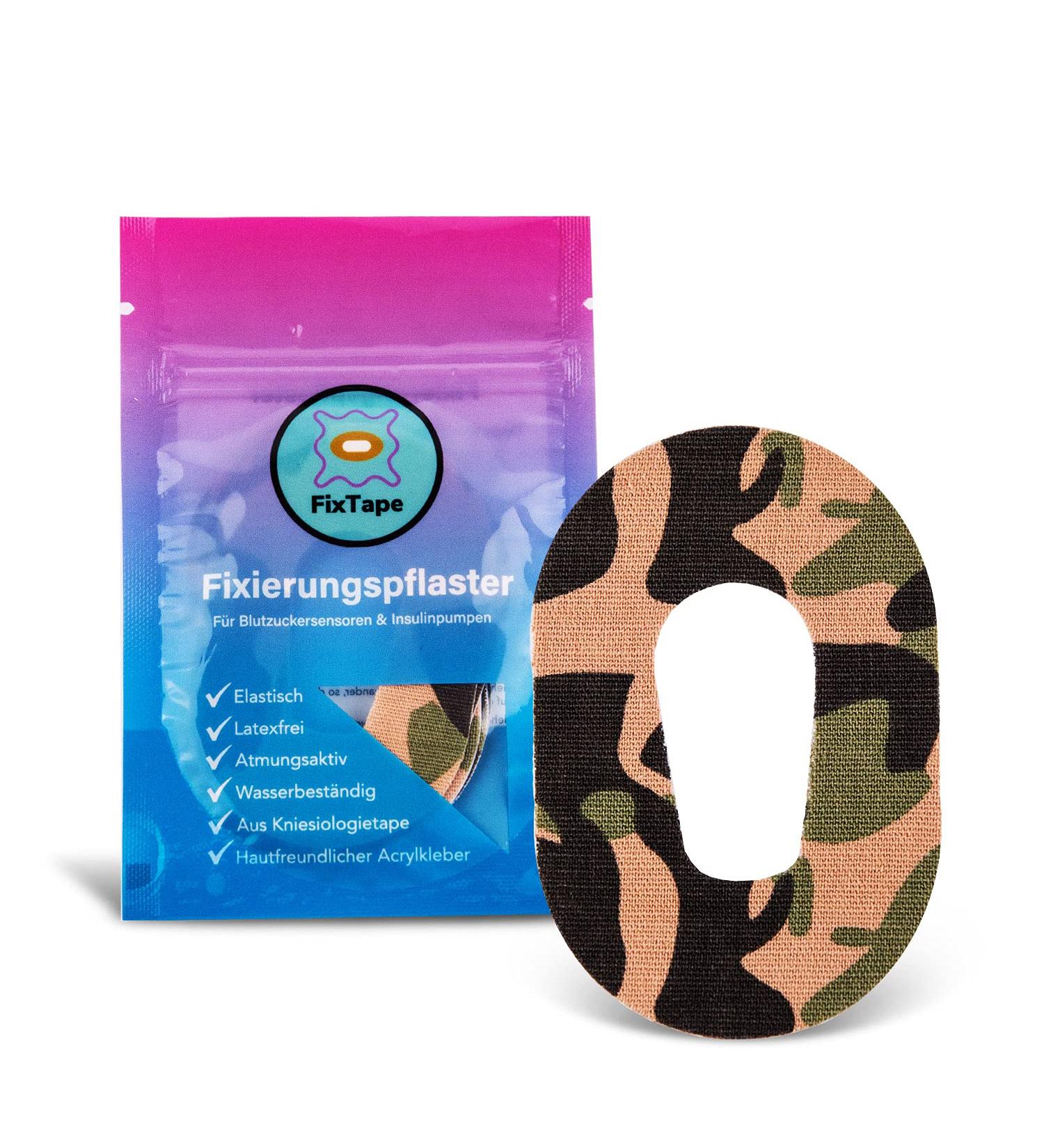 Fixtape Breathable Sensor Tape for Dexcom G6 | Self-Adhesive Waterproof Skin-Friendly | 7-Piece Jungle Designs | High Comfort Glucose Sensor Patch - Buy Online on GoSupps.com