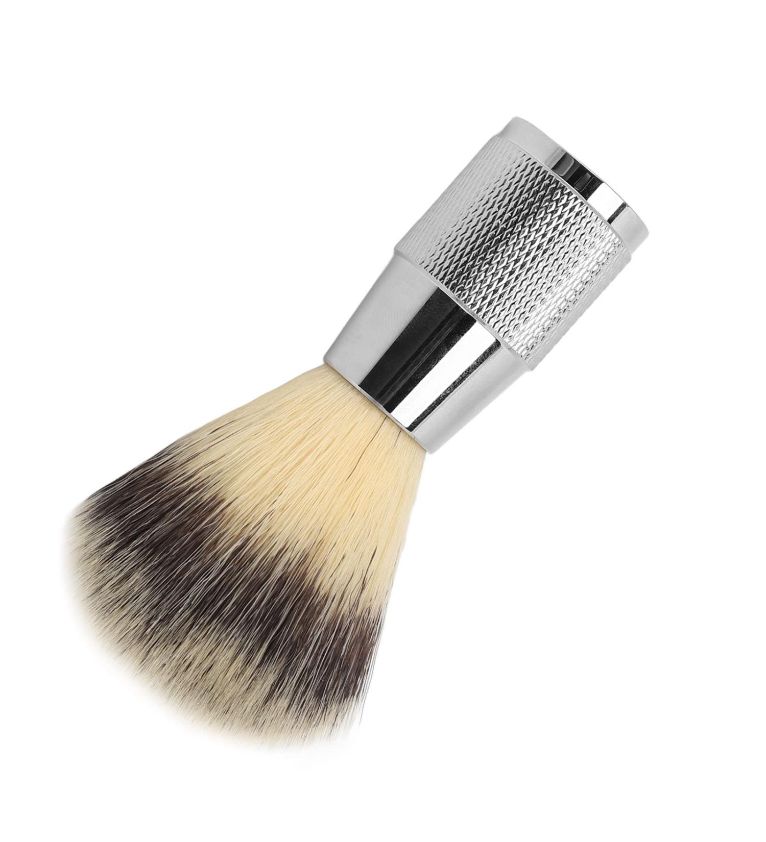Premium Shaving Foam Brush - Zinc Alloy Handle & Synthetic Bristles for Ultimate Facial Cleansing | International Shipping - Buy Online on GoSupps.com