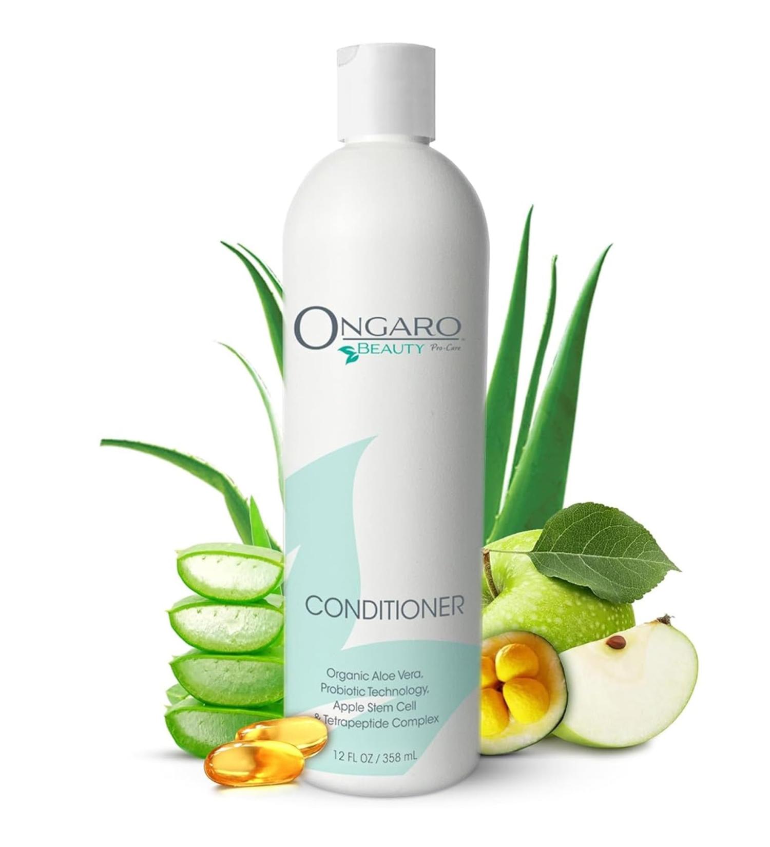 Ongaro Beauty Organic Hair Conditioner for Women | Deep Moisturizing Conditioner with Aloe Vera & Vitamin E for Dry Damaged Hair – 12 fl oz - Buy Online on GoSupps.com
