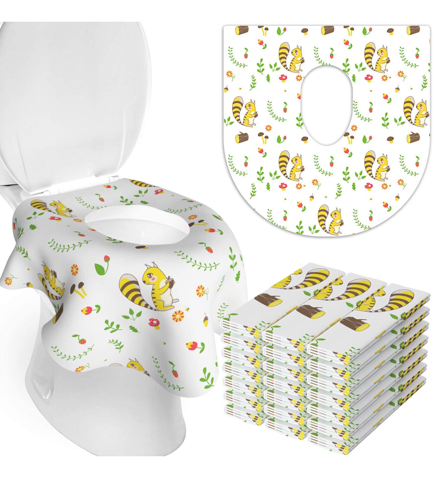 Toilet-Seat-Covers-Disposable - 21 Pack - Extra Large - Waterproof - Individually Wrapped Disposable Toilet Seat Covers for Adults Toddlers Kids Potty Training  Travel Accessories for Public Restrooms - Buy Online on GoSupps.com