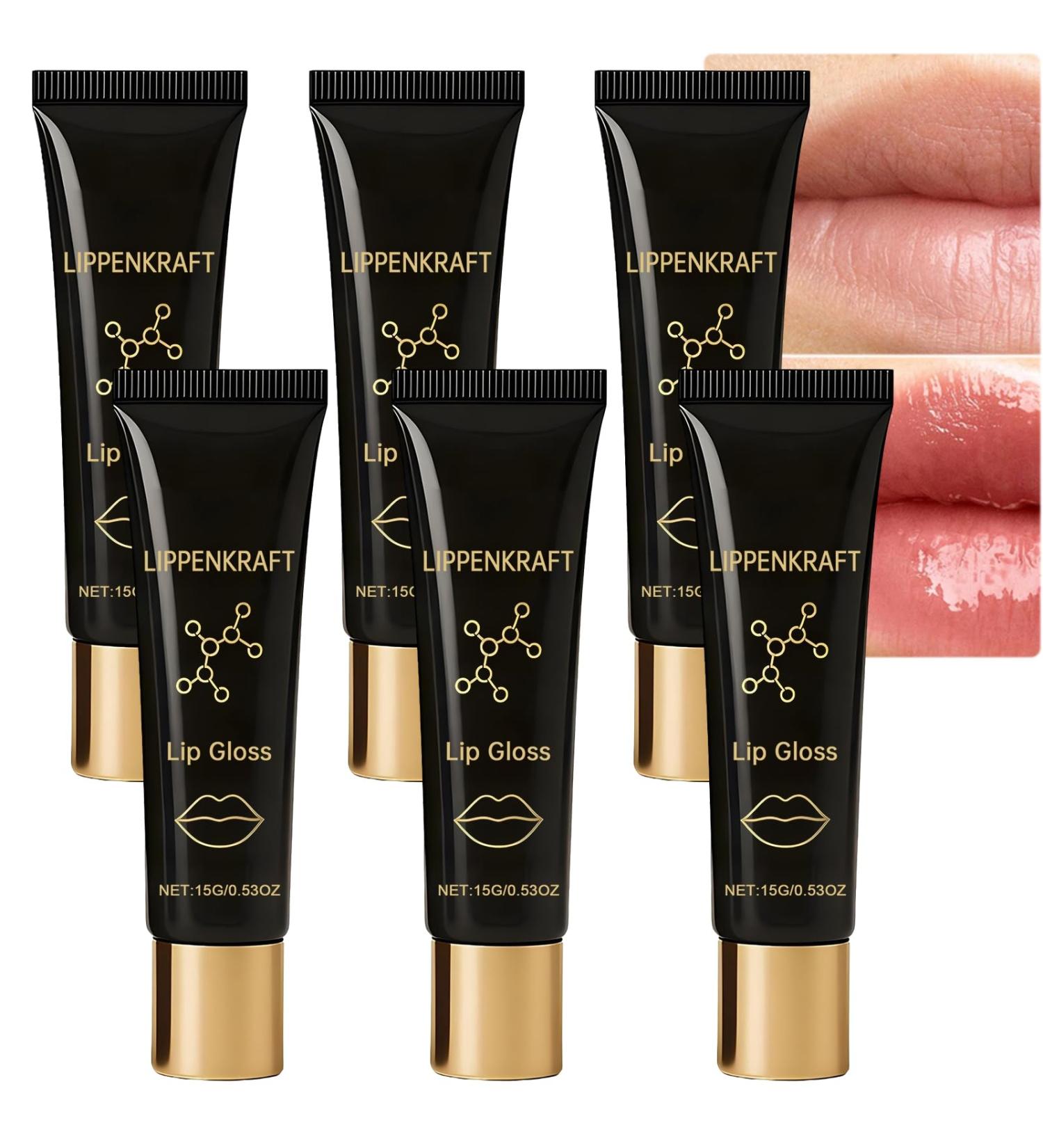  JASUBAI Moisturizing and volumizing lip serum and oil non-sticky clear lip gloss hydrating and nourishing for women's lips long-lasting glossy effect formulated - Buy Online on GoSupps.com